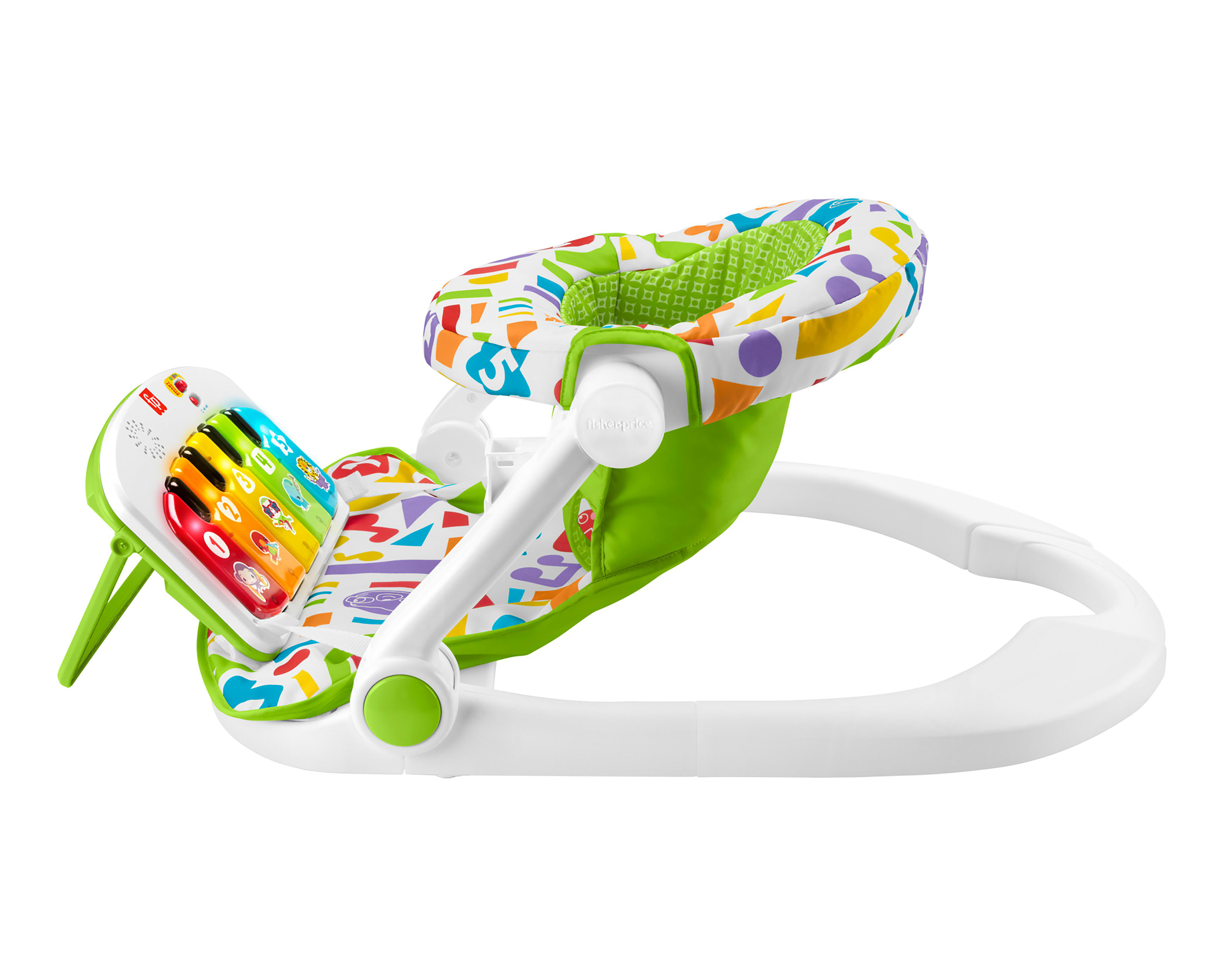 Foto 6 pulgar | Silla para Bebé Deluxe Fisher-Price Piano Pataditas Musical Crece Conmigo