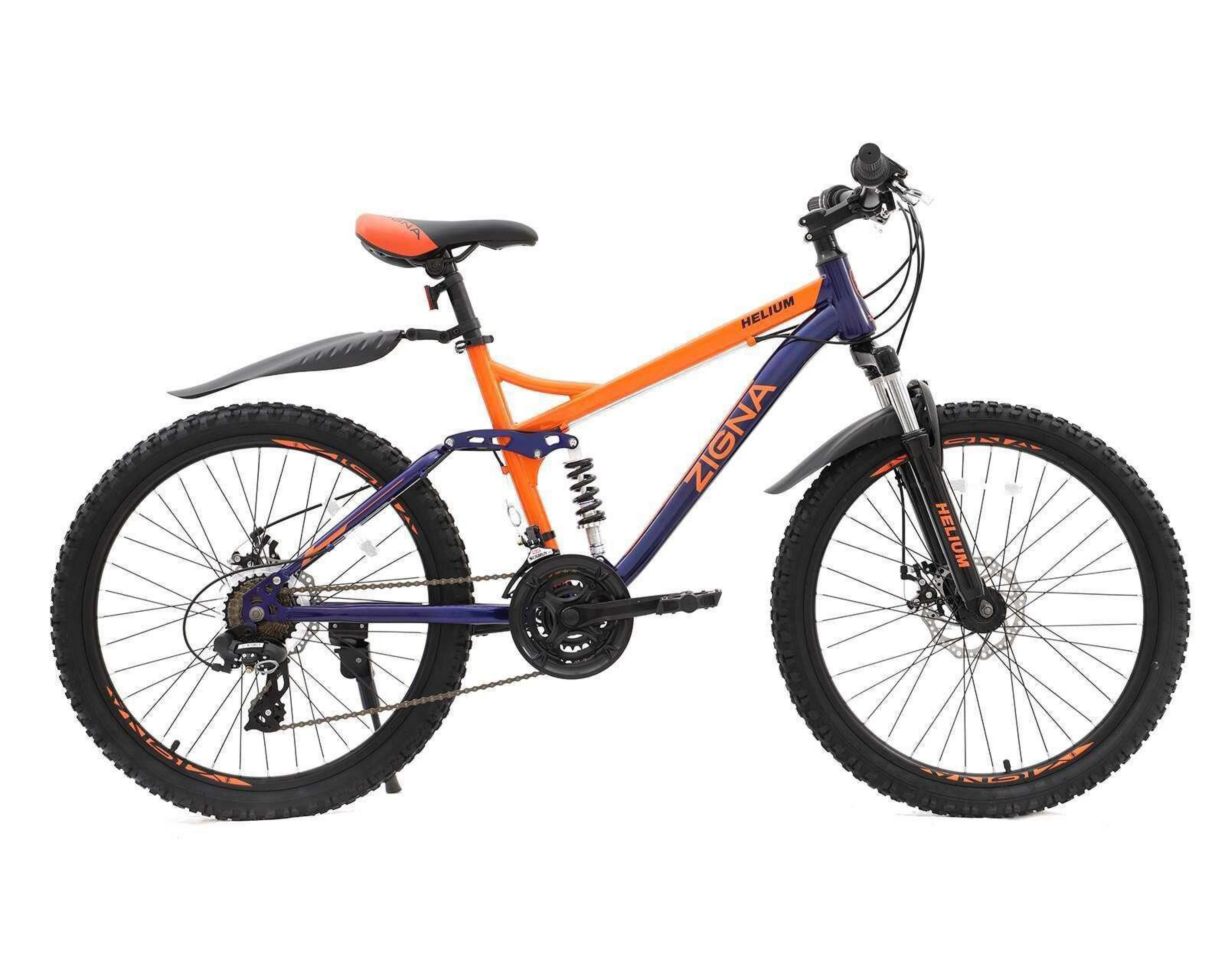 Foto 4 | Bicicleta de Montaña Zigna Helium 24" Anaranjada