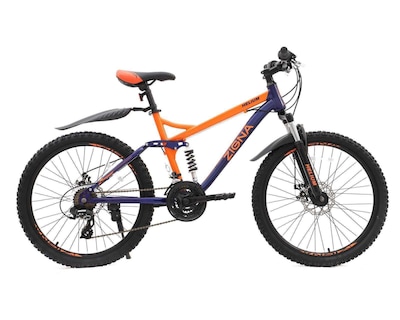 Foto 4 | Bicicleta de Montaña Zigna Helium 24" Anaranjada