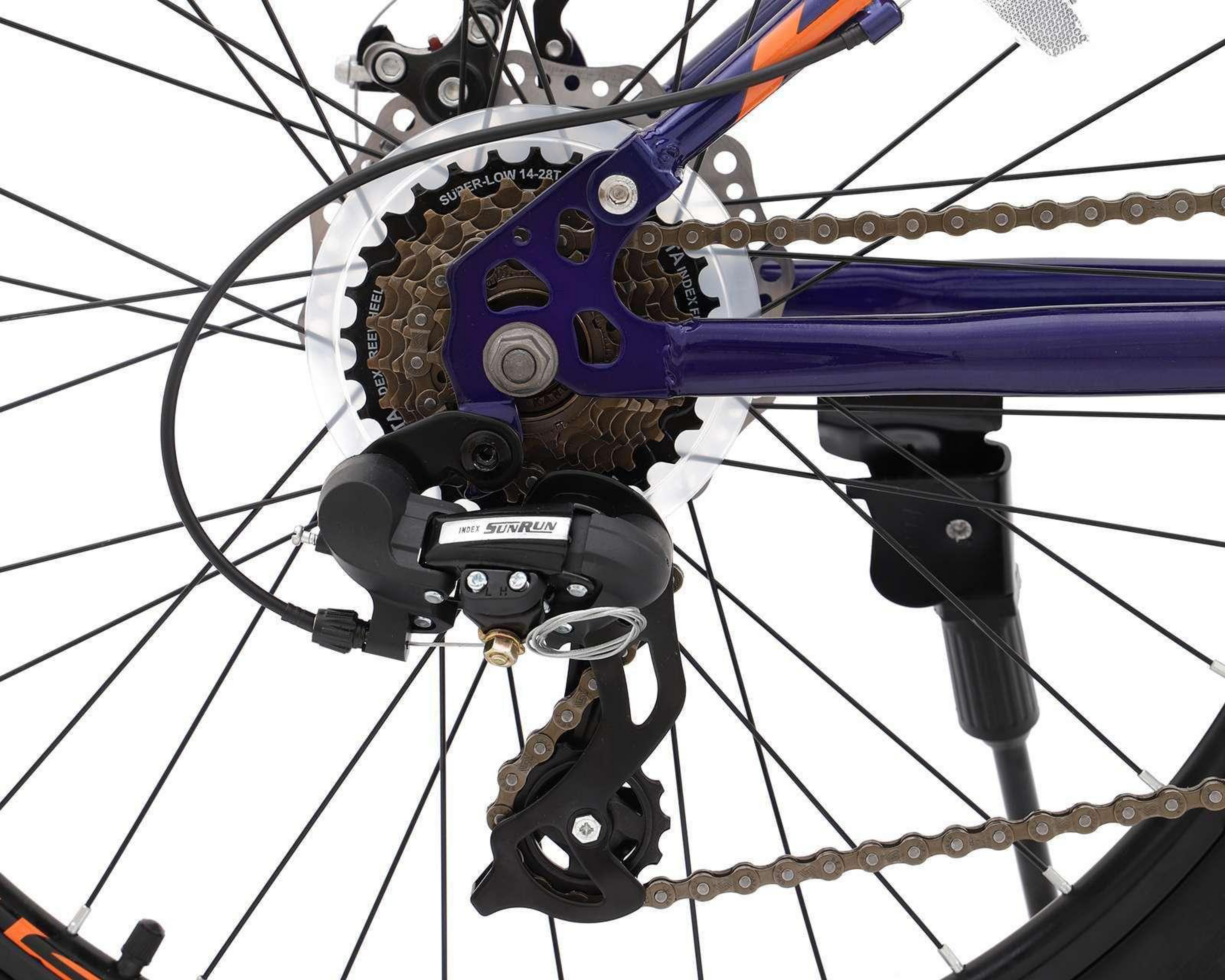 Foto 9 | Bicicleta de Montaña Zigna Helium 24" Anaranjada