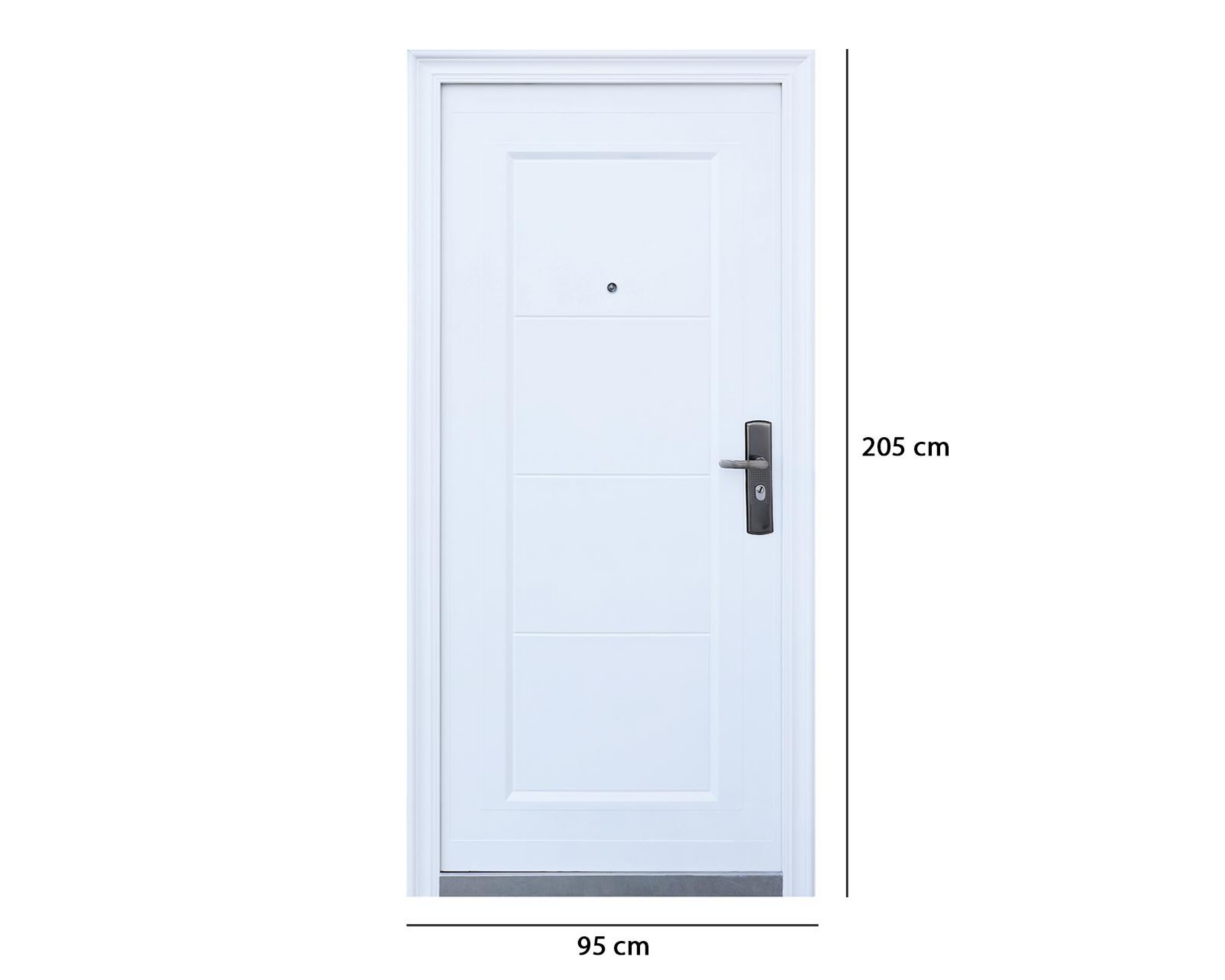 Foto 8 pulgar | Puerta Protecto Home de Acero para Exterior 95 x 205 cm