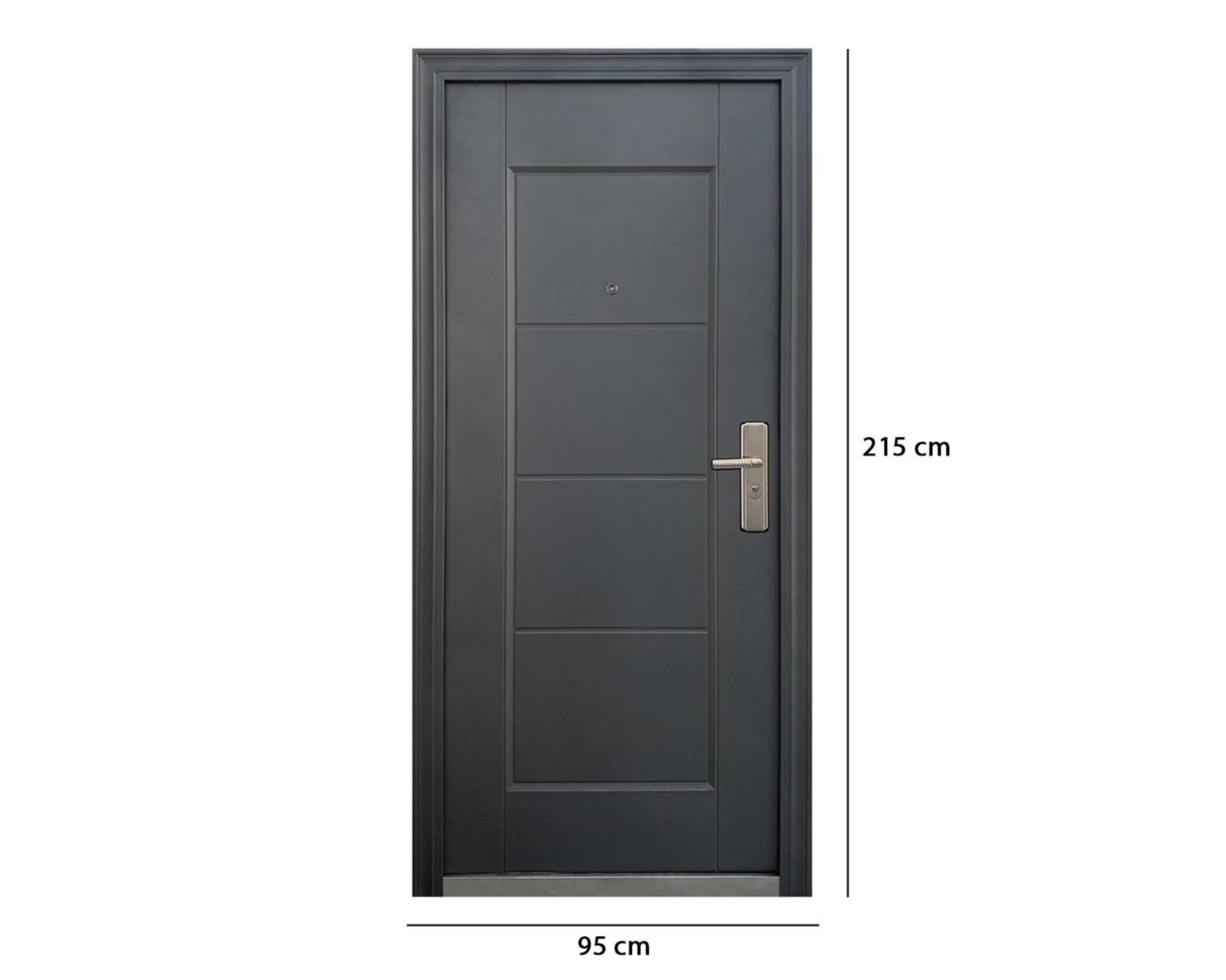 Foto 8 pulgar | Puerta Protecto Home de Acero para Exterior 95 x 215 cm