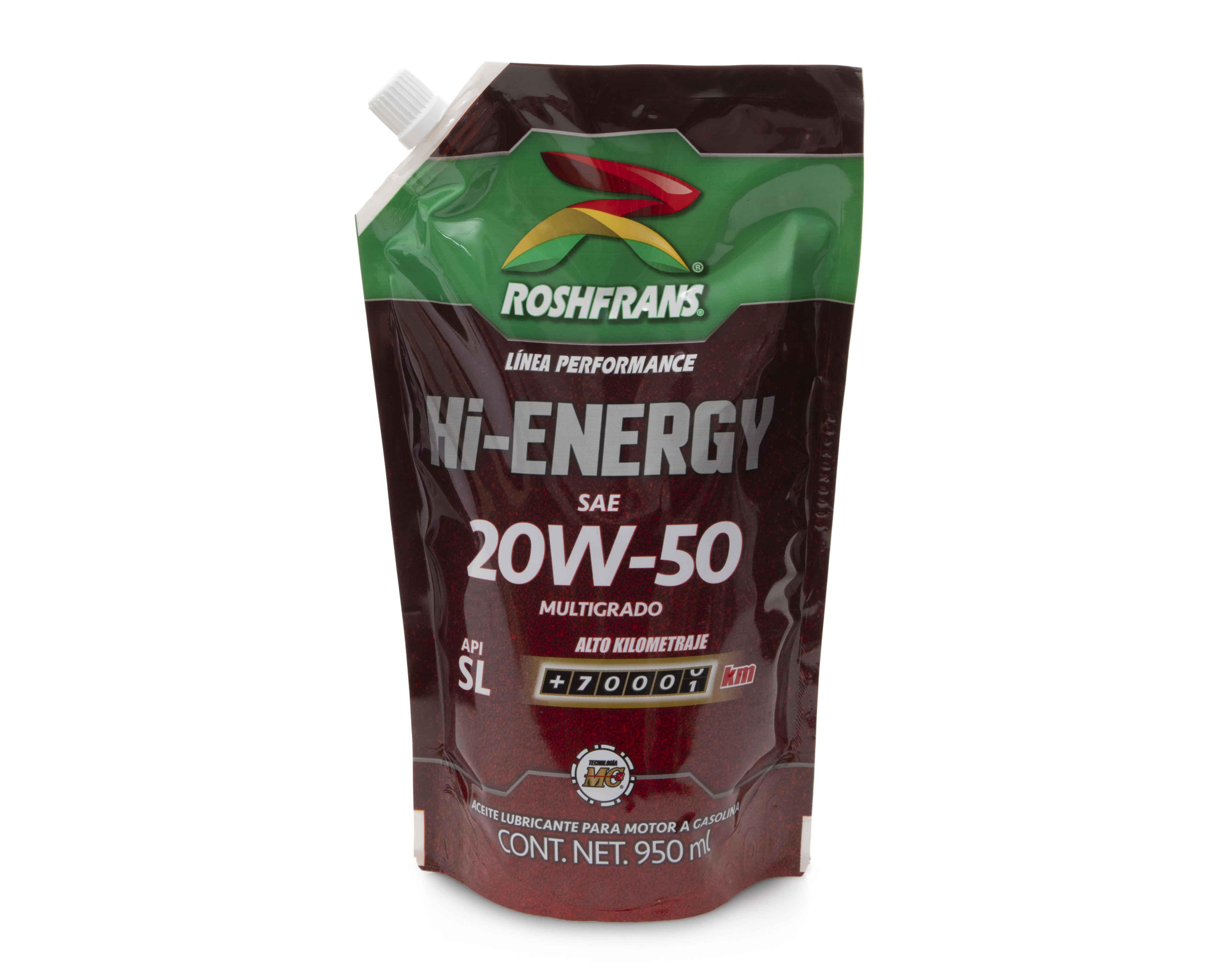 Foto 1 | Aceite para Motor 20W-50 Roshfrans Hi-Energy 950 ml