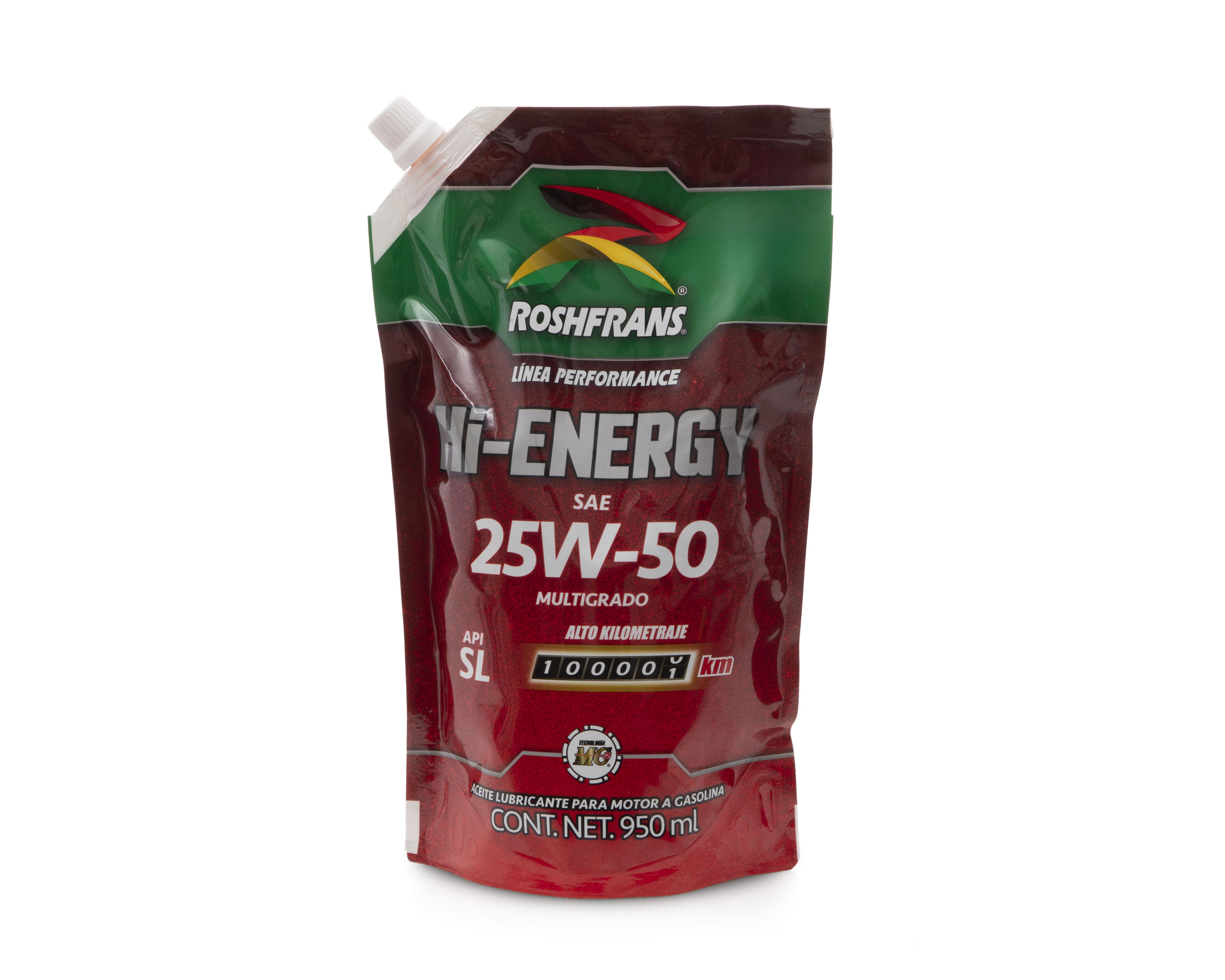 Foto 1 | Aceite para Motor 25W-50 Roshfrans Hi-Energy 950 ml