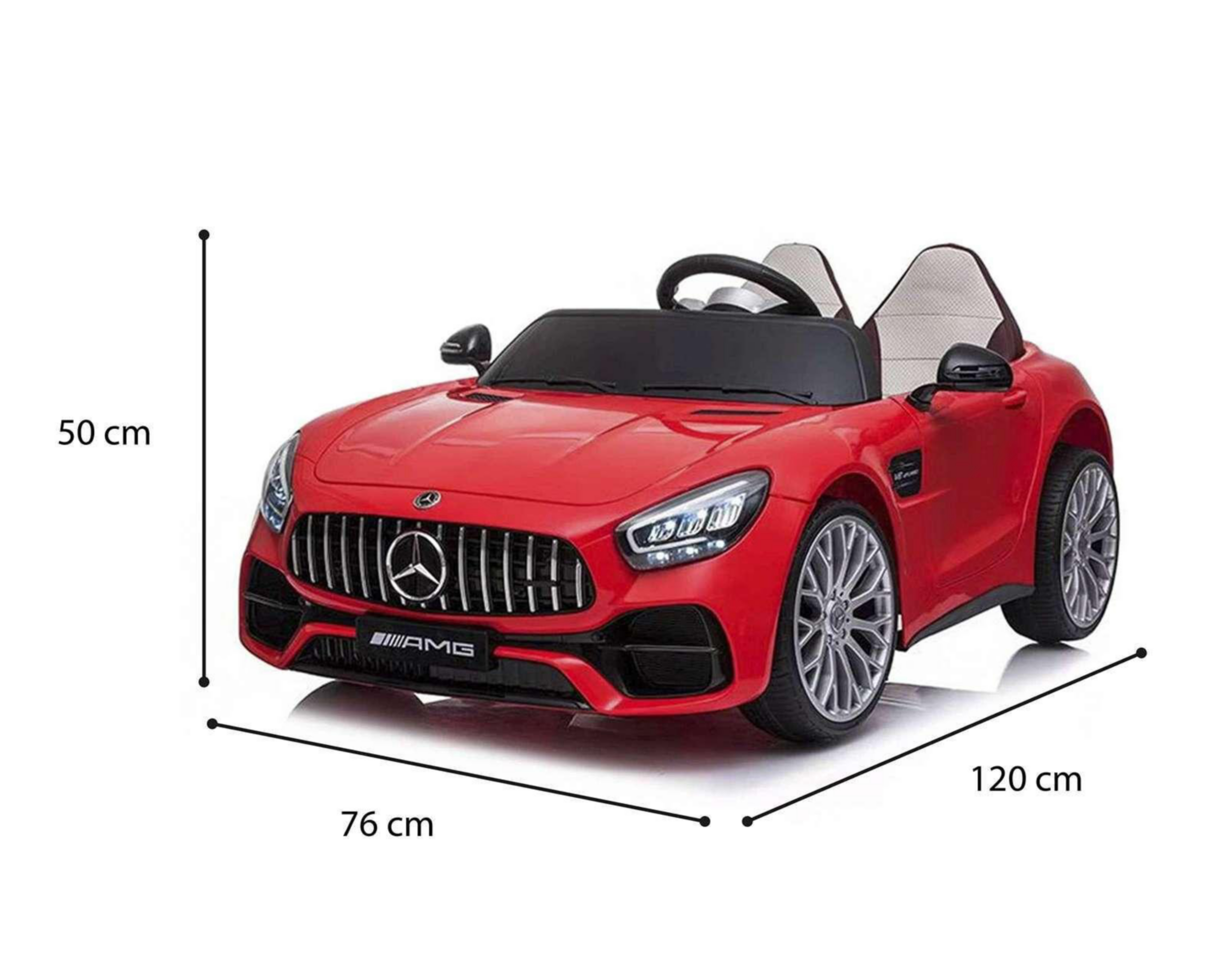 Foto 4 pulgar | Montable Eléctrico Mercedes Benz Rojo
