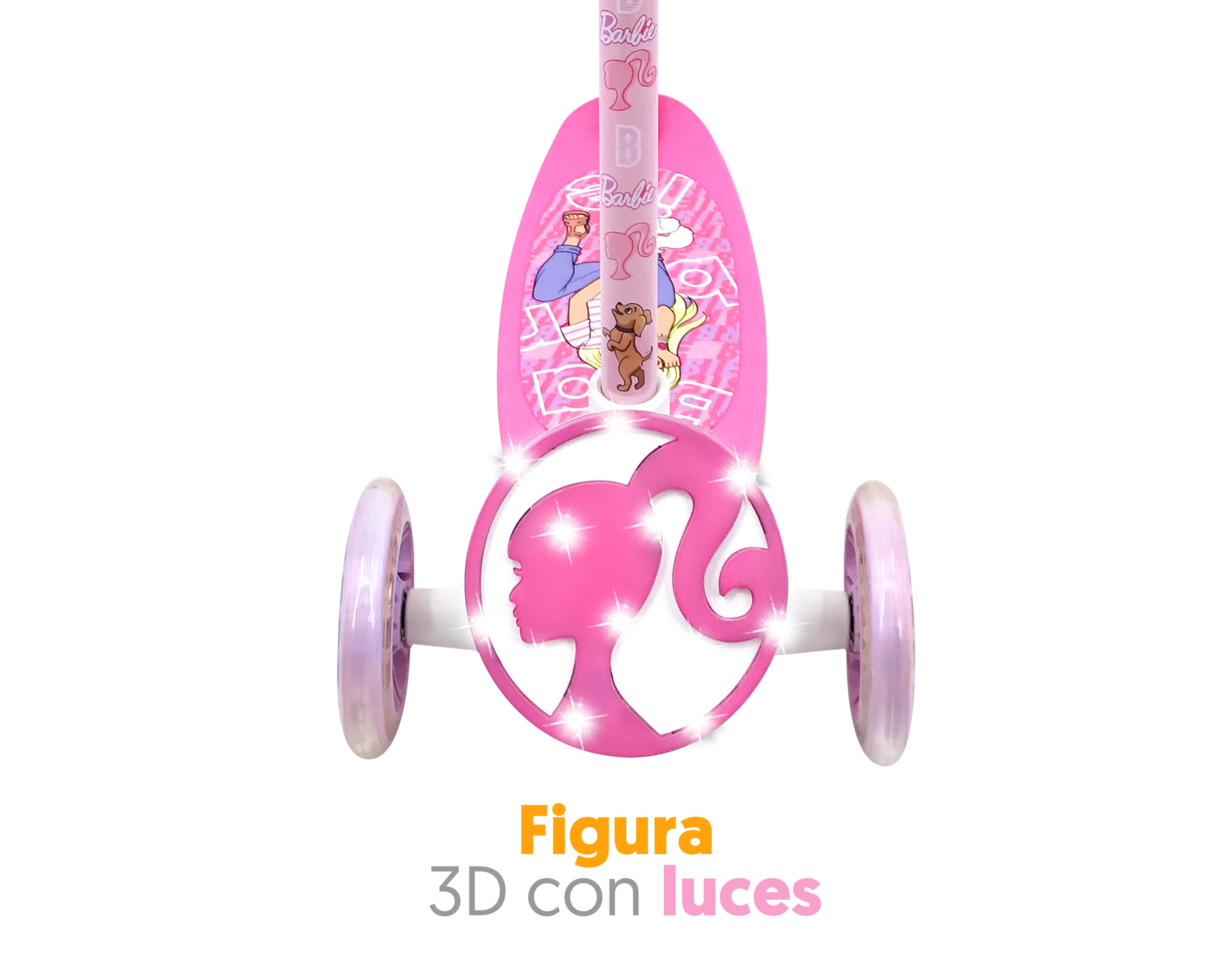 Foto 3 | Scooter para Niña Apache Barbie con Luces