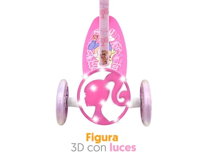 Foto 3 | Scooter para Niña Apache Barbie con Luces