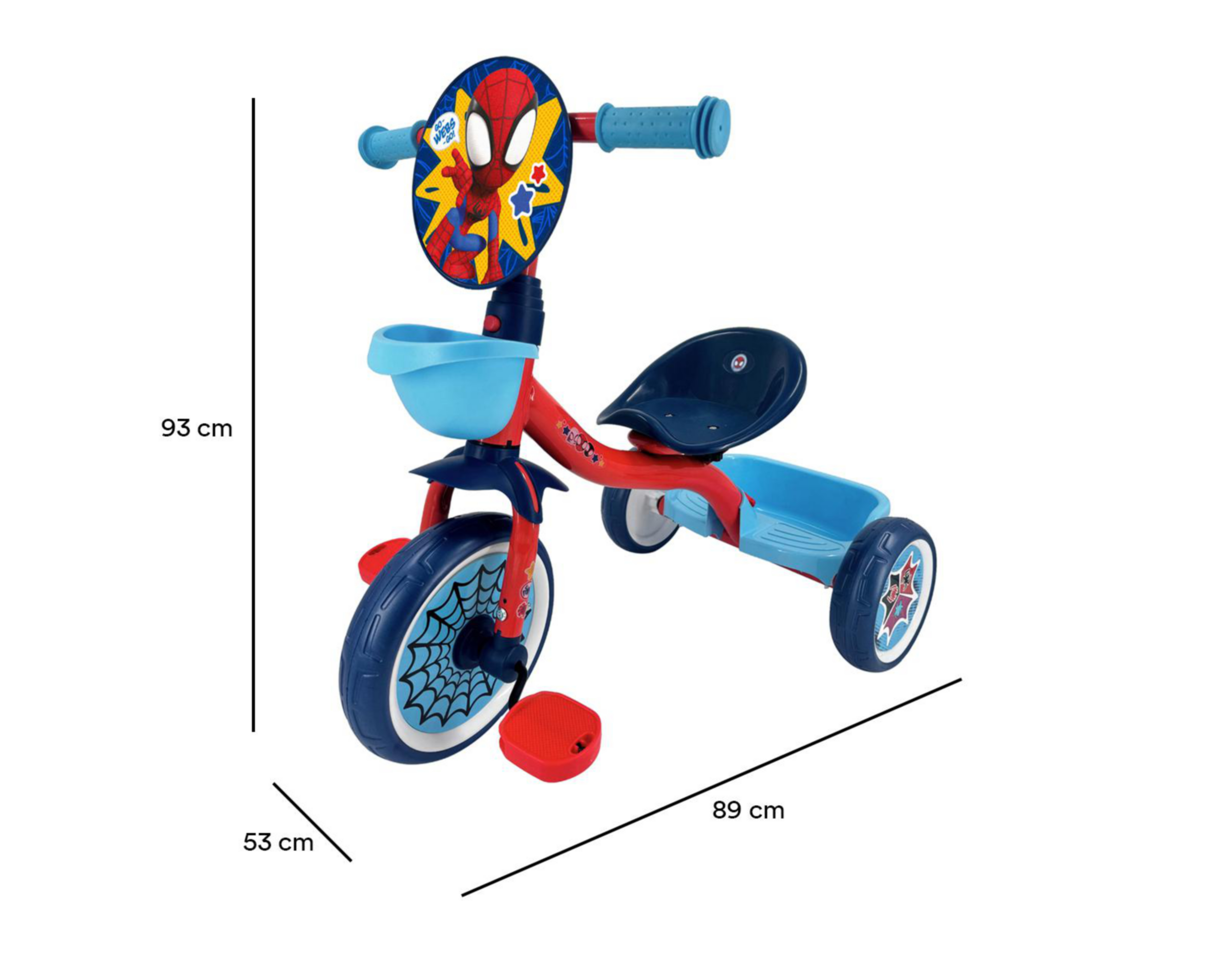 Foto 5 | Triciclo Apache Spiderman Azul