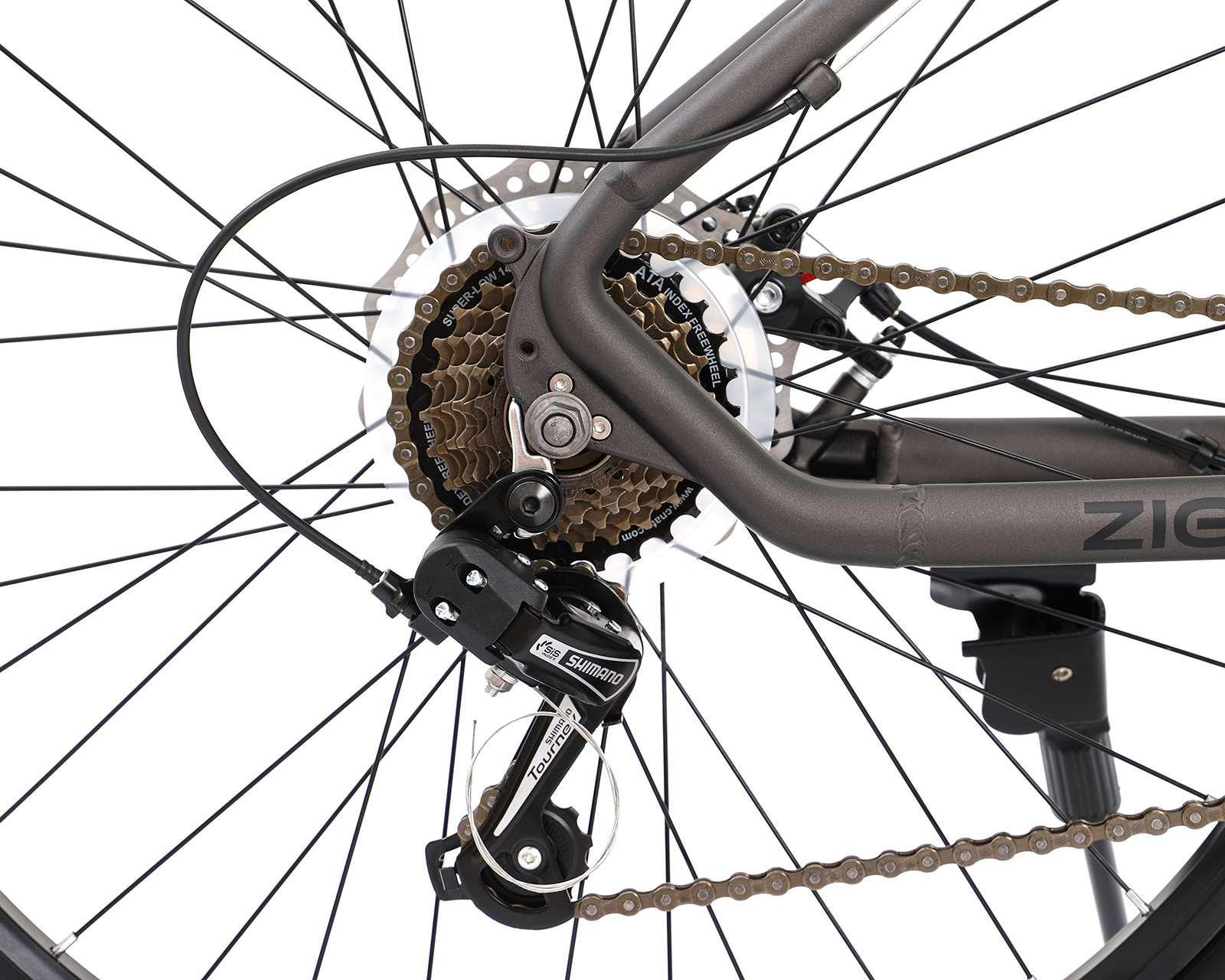Foto 7 | Bicicleta de Montaña Zigna Fog 26" Gris