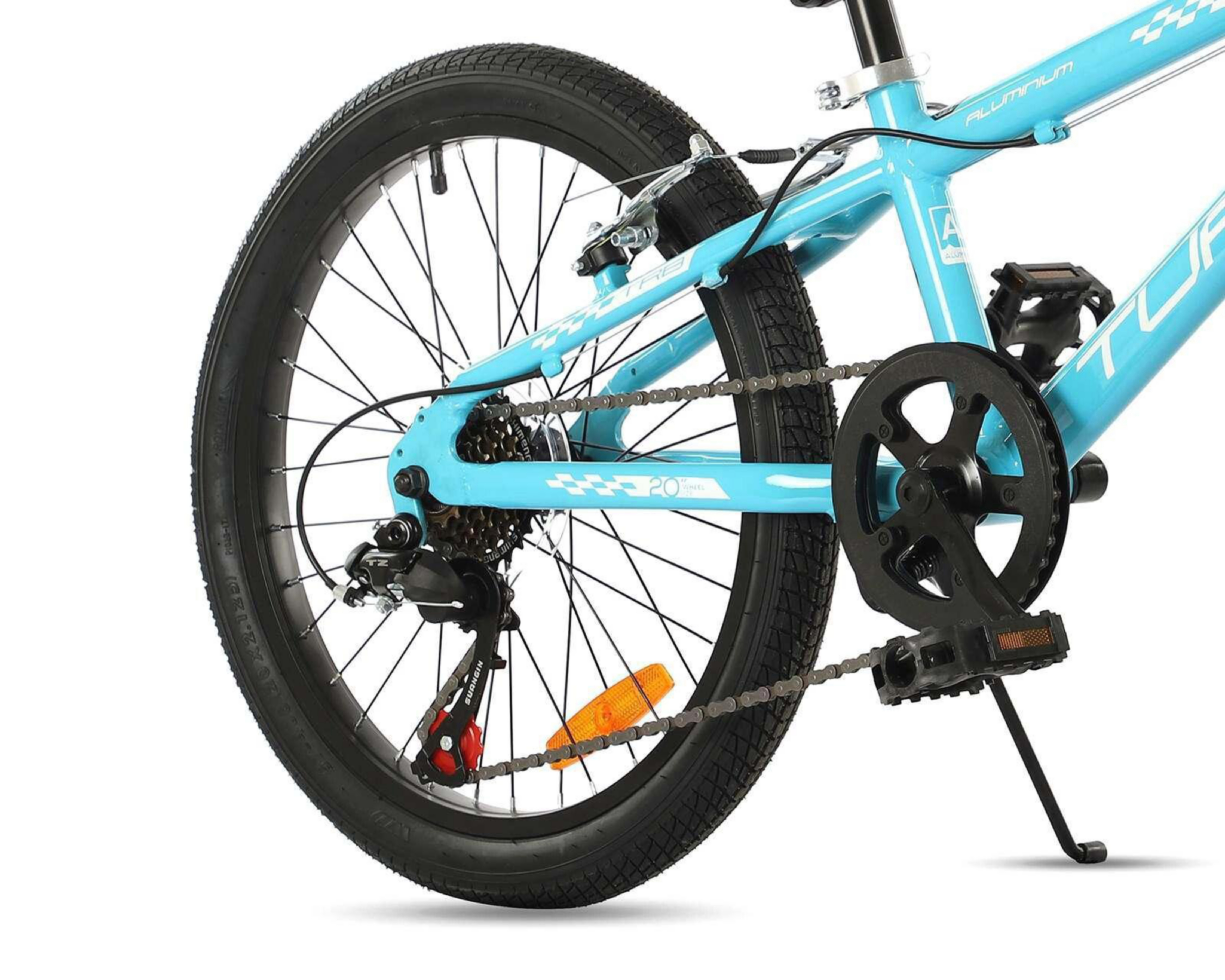 Foto 4 pulgar | Bicicleta Infantil Turbo Racing AQ 20" Azul