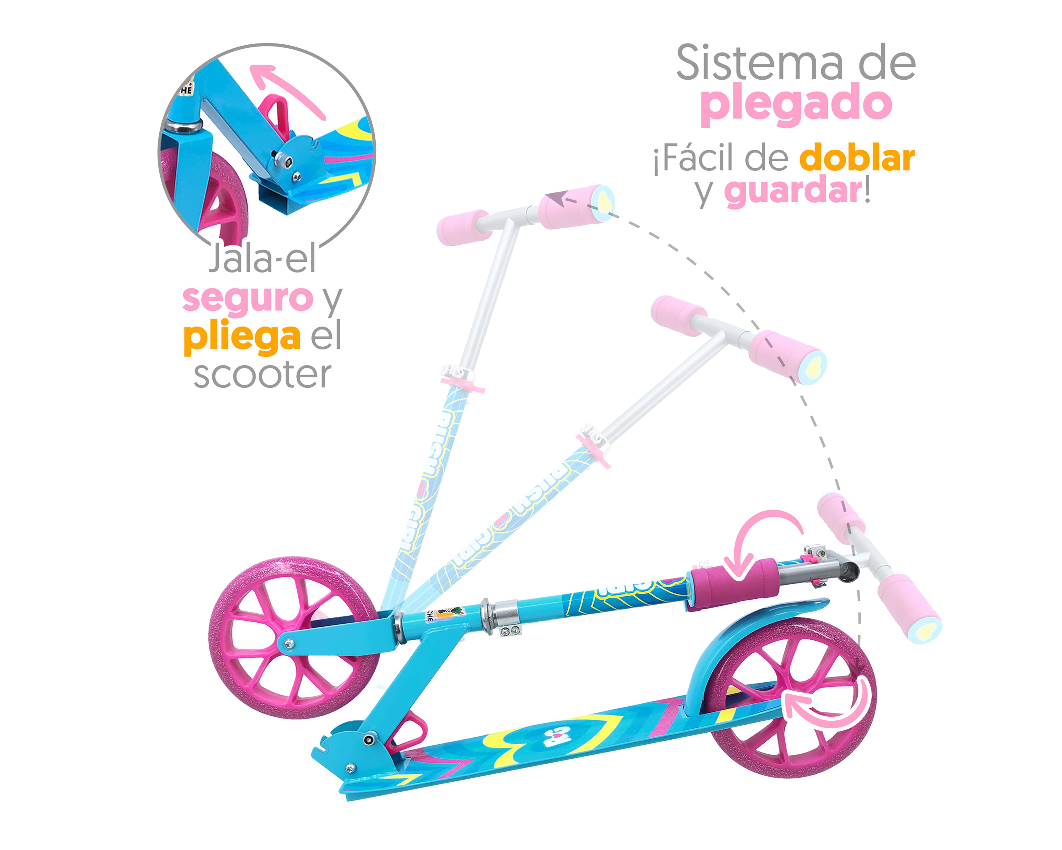 Foto 3 pulgar | Scooter Infantil Apache Rush Girl Plegable
