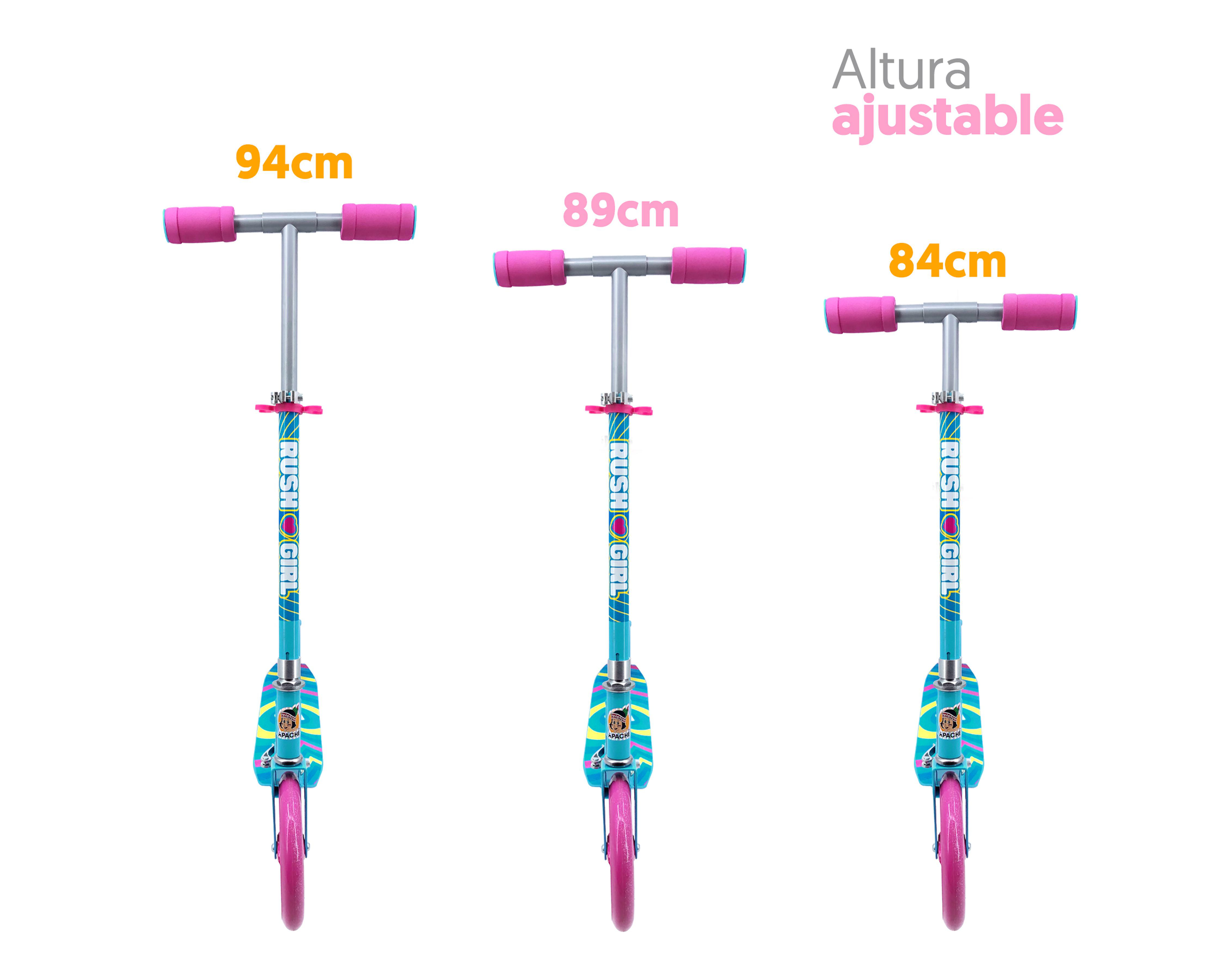 Foto 5 pulgar | Scooter Infantil Apache Rush Girl Plegable