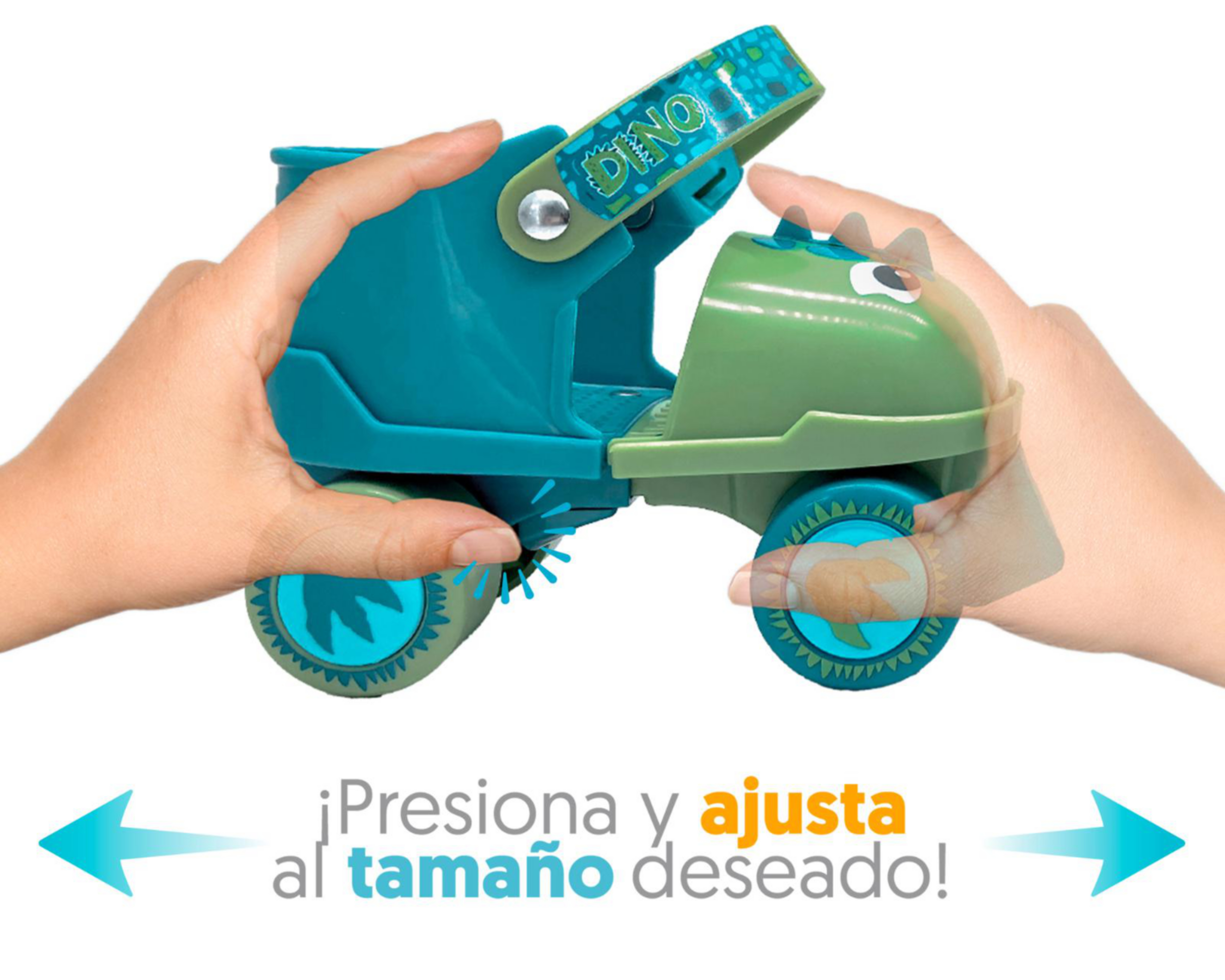 Foto 2 | Patines para Niño de 4 Ruedas Apache Dino 3D con Casco