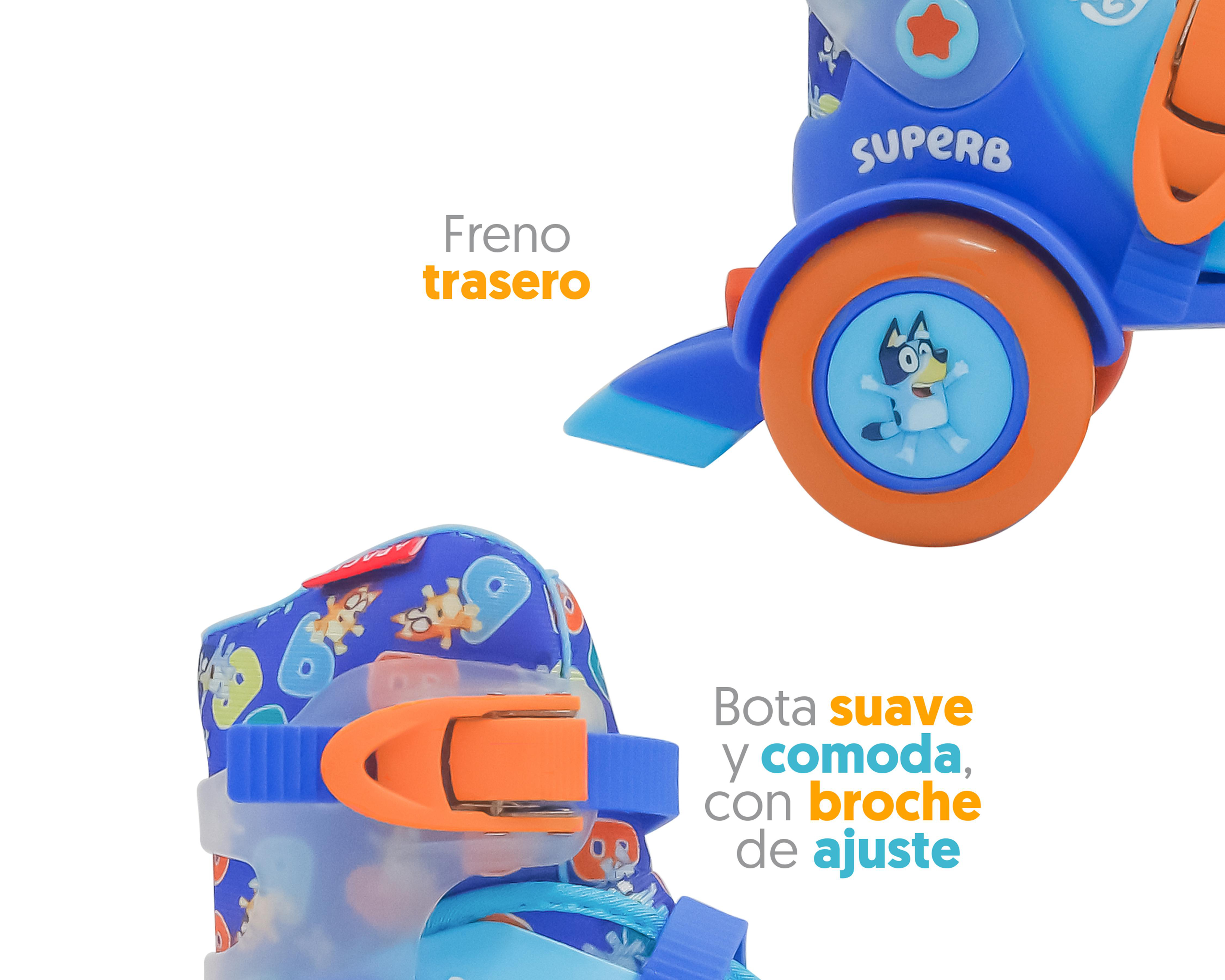 Foto 5 pulgar | Patines Apache Bluey Ajustables