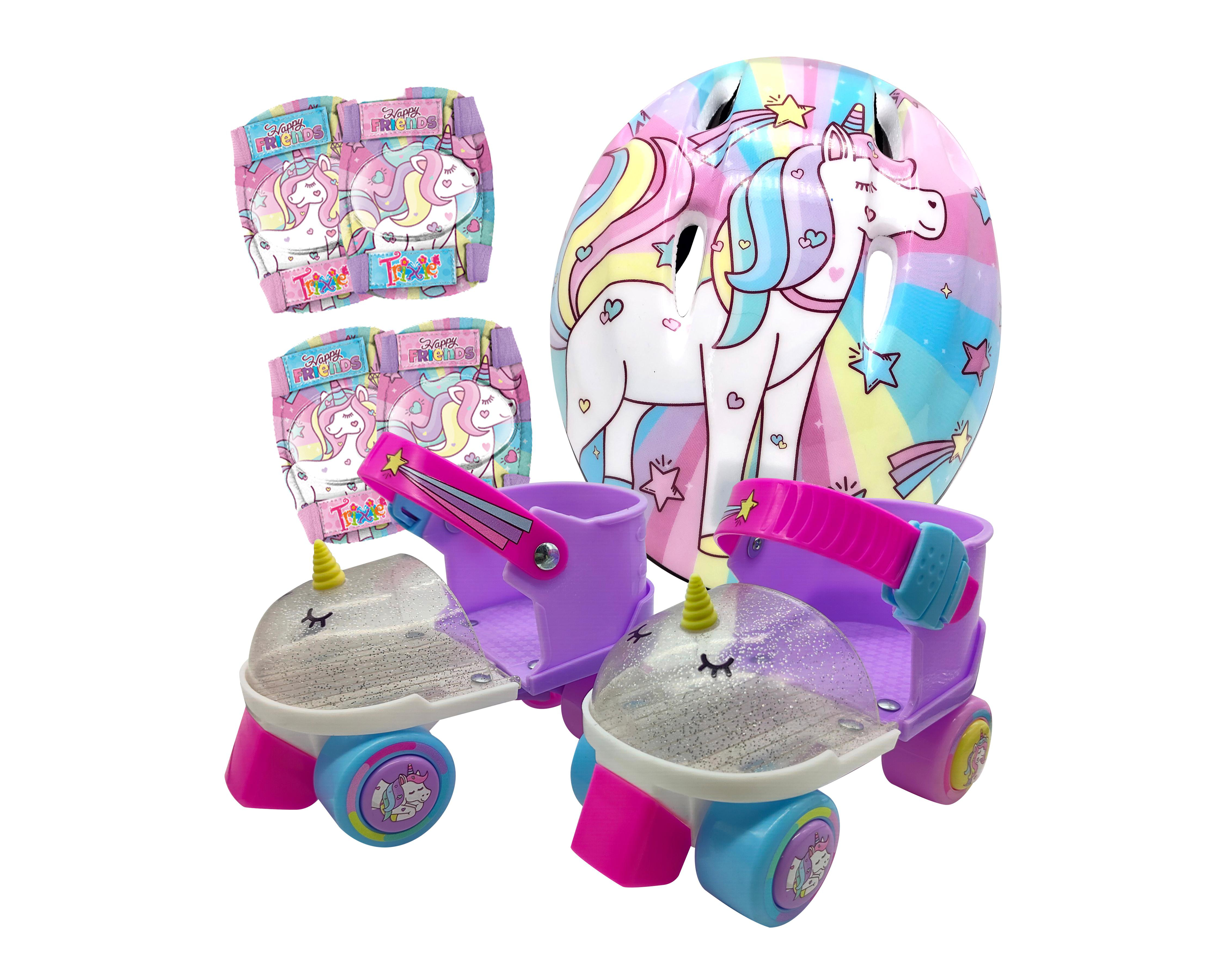 Foto 1 | Patines para Niña de 4 Ruedas Apache Trixie Unicornio con Casco