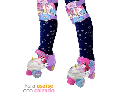 Foto 3 | Patines para Niña de 4 Ruedas Apache Trixie Unicornio con Casco