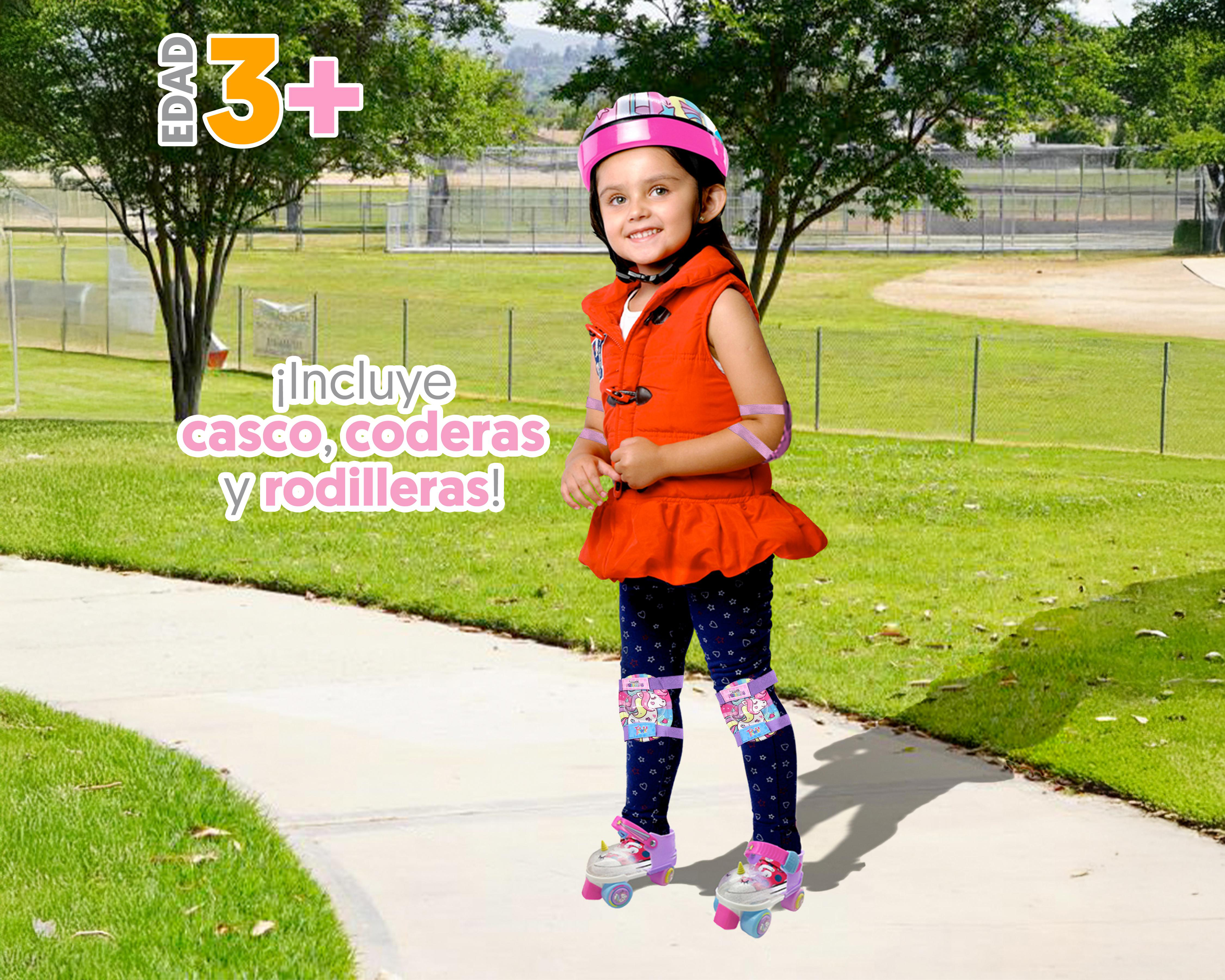 Foto 6 pulgar | Patines para Niña de 4 Ruedas Apache Trixie Unicornio con Casco
