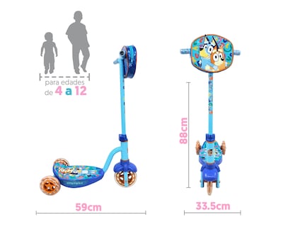 Foto 6 | Scooter Infantil Apache Flashing Bluey con Luces