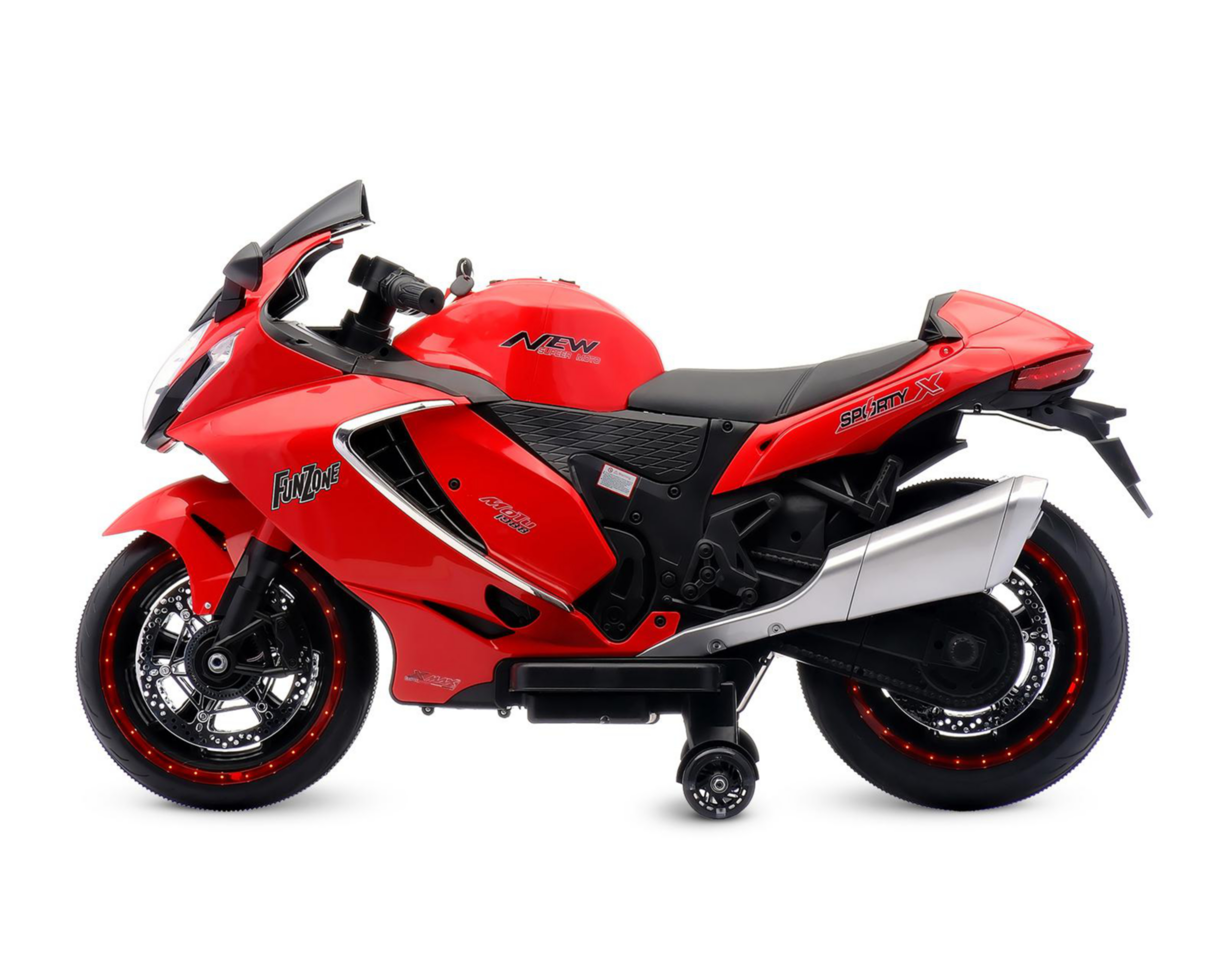 Foto 5 pulgar | Montable Eléctrico Motocicleta Funzone Rojo