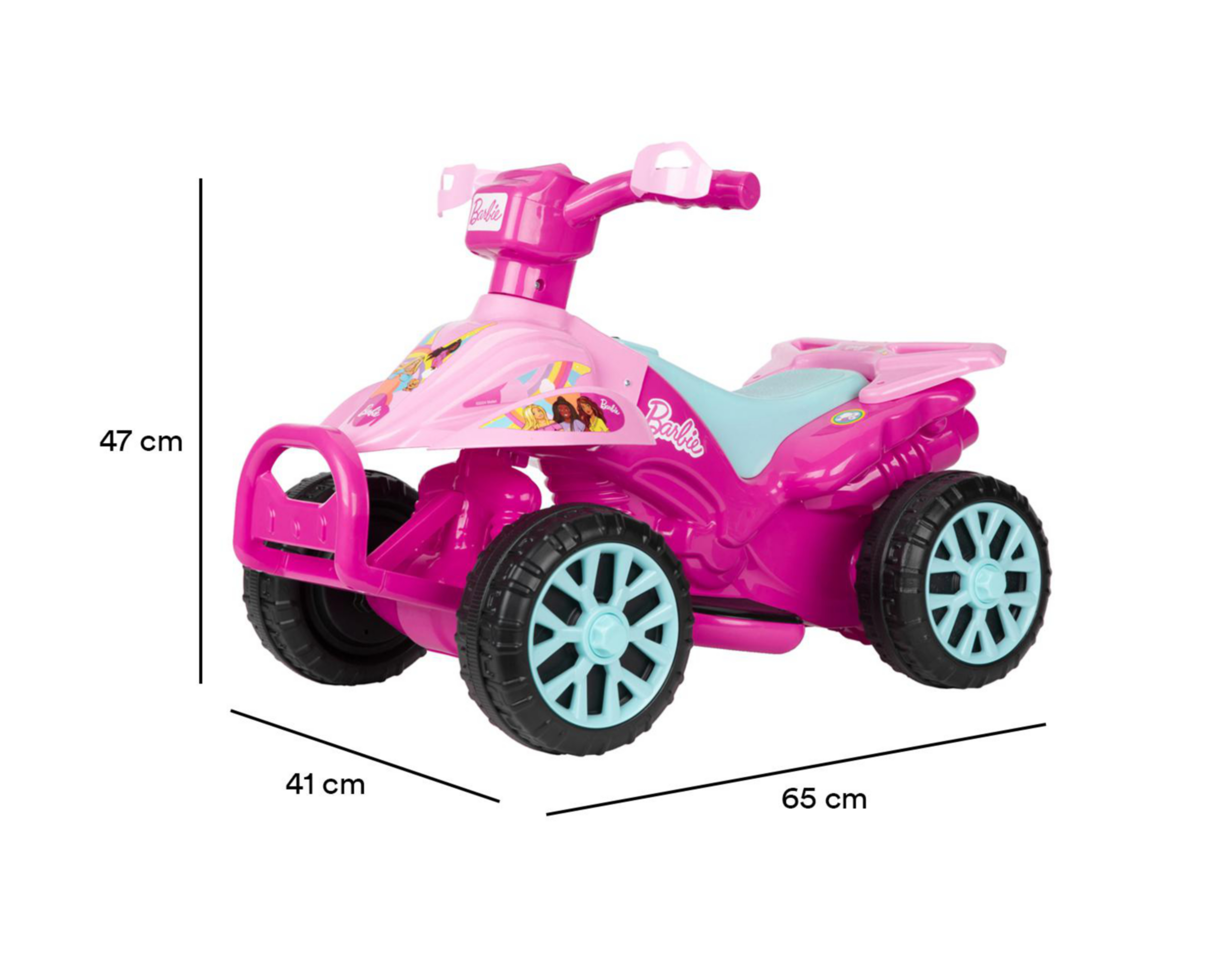 Foto 6 | Montable Eléctrico Barbie Rosa