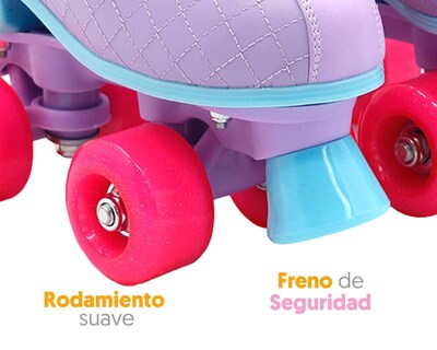 Foto 5 | Patines Apache Glam B-SFWL-C Lila Talla 25