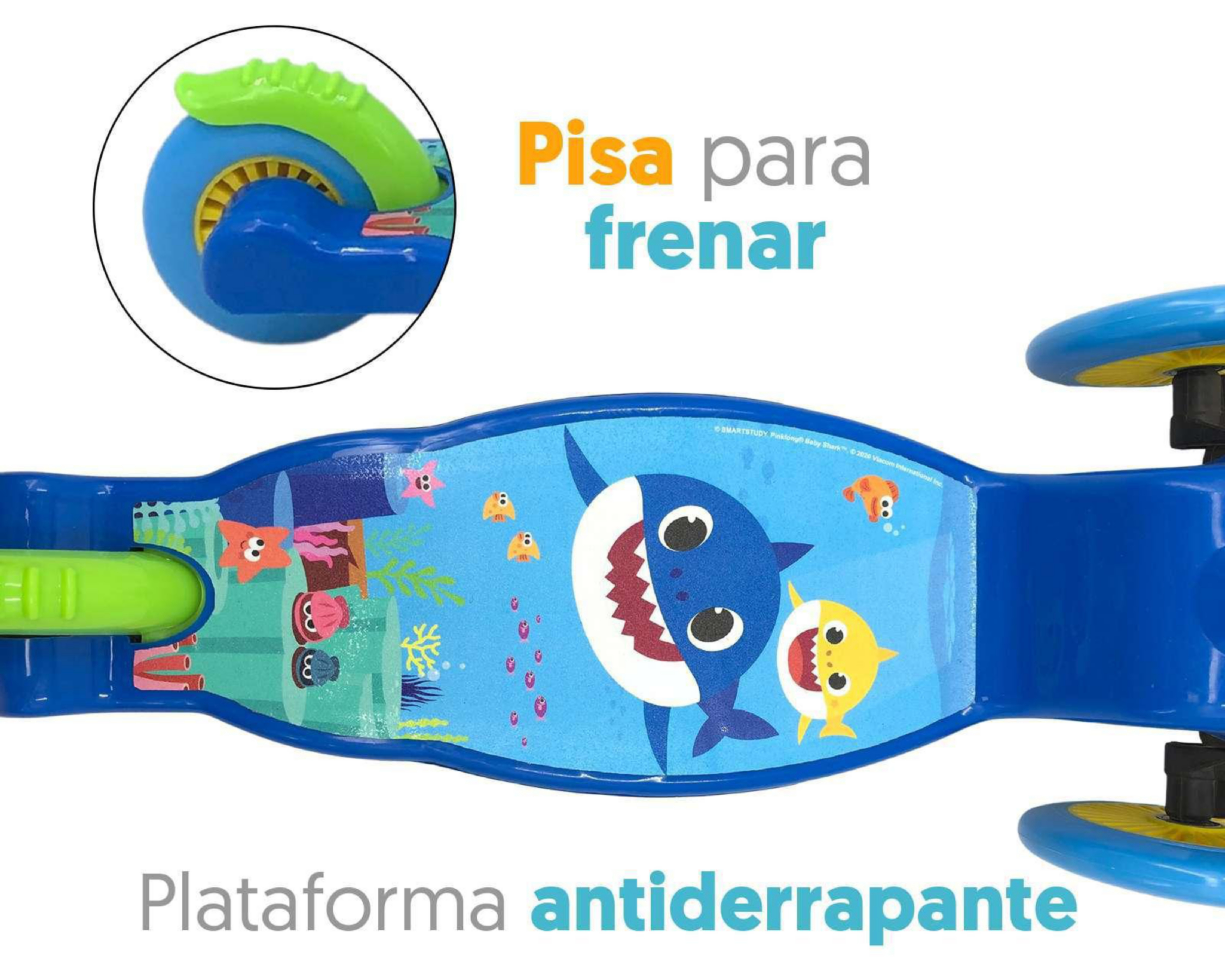 Foto 6 pulgar | Scooter Apache Baby Shark M-SBSK