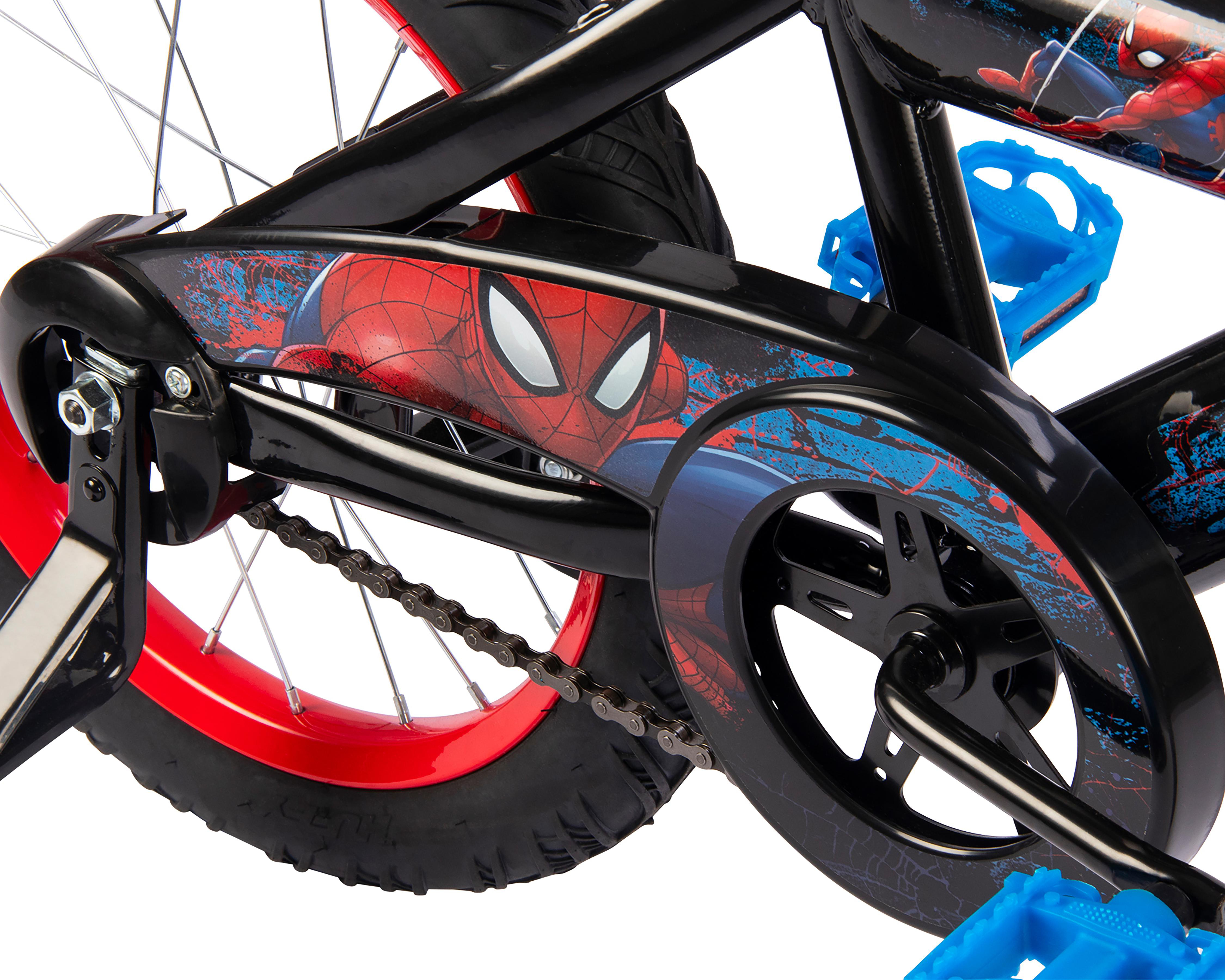 Foto 5 pulgar | Bicicleta Infantil Huffy Spider-Man 16" Negra