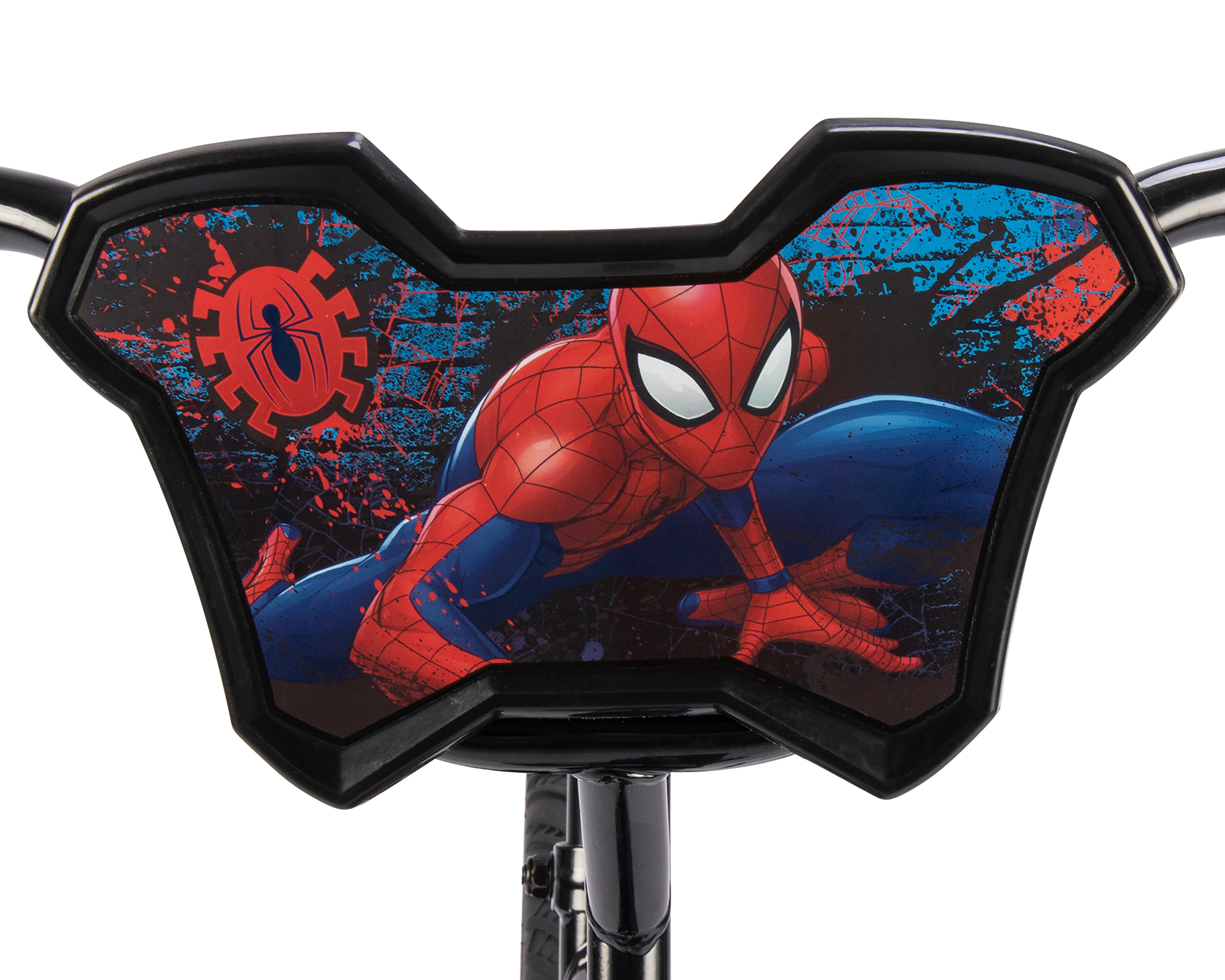 Foto 7 pulgar | Bicicleta Infantil Huffy Spider-Man 16" Negra