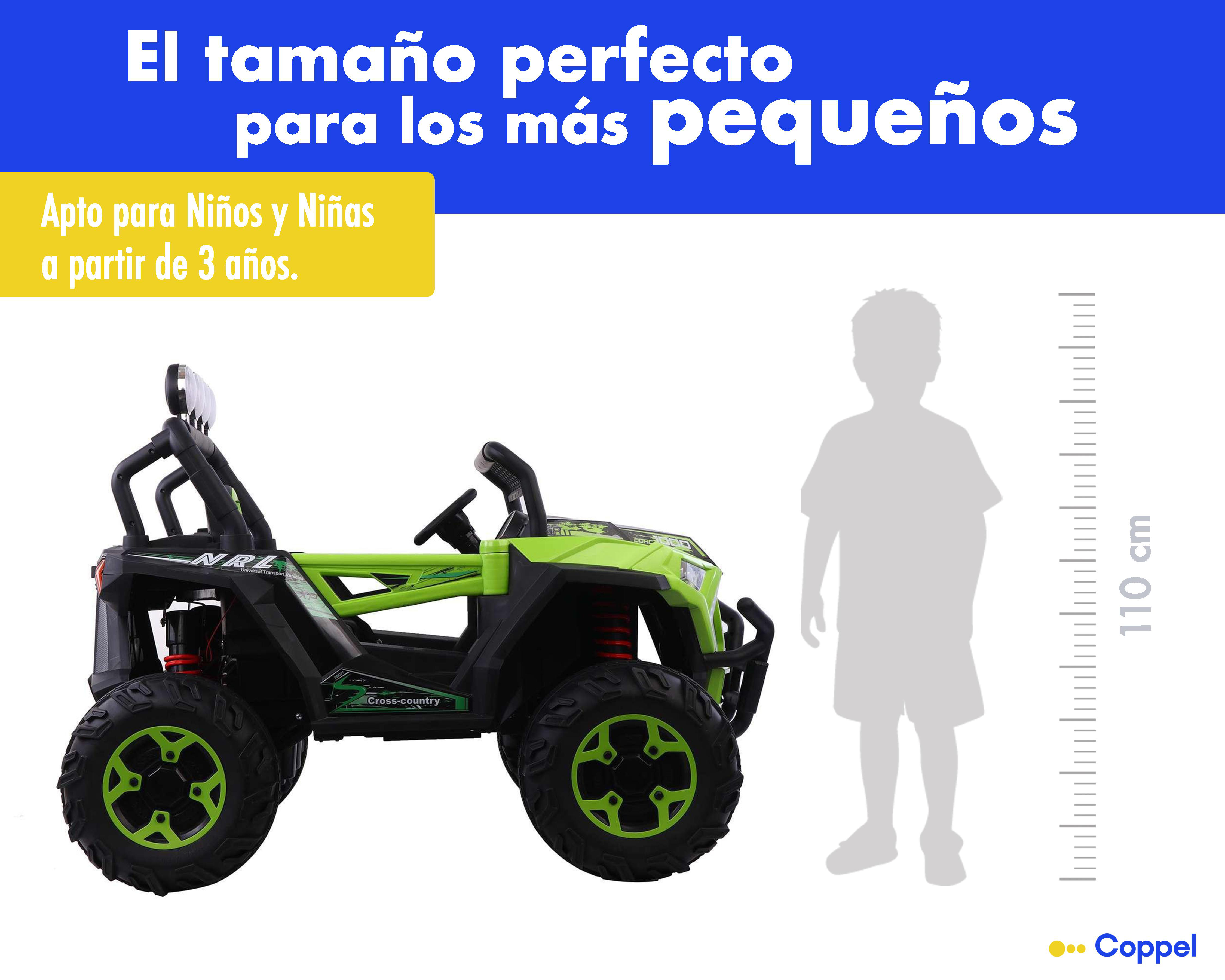Foto 9 | Montable Eléctrico Ironmax Buggy Verde