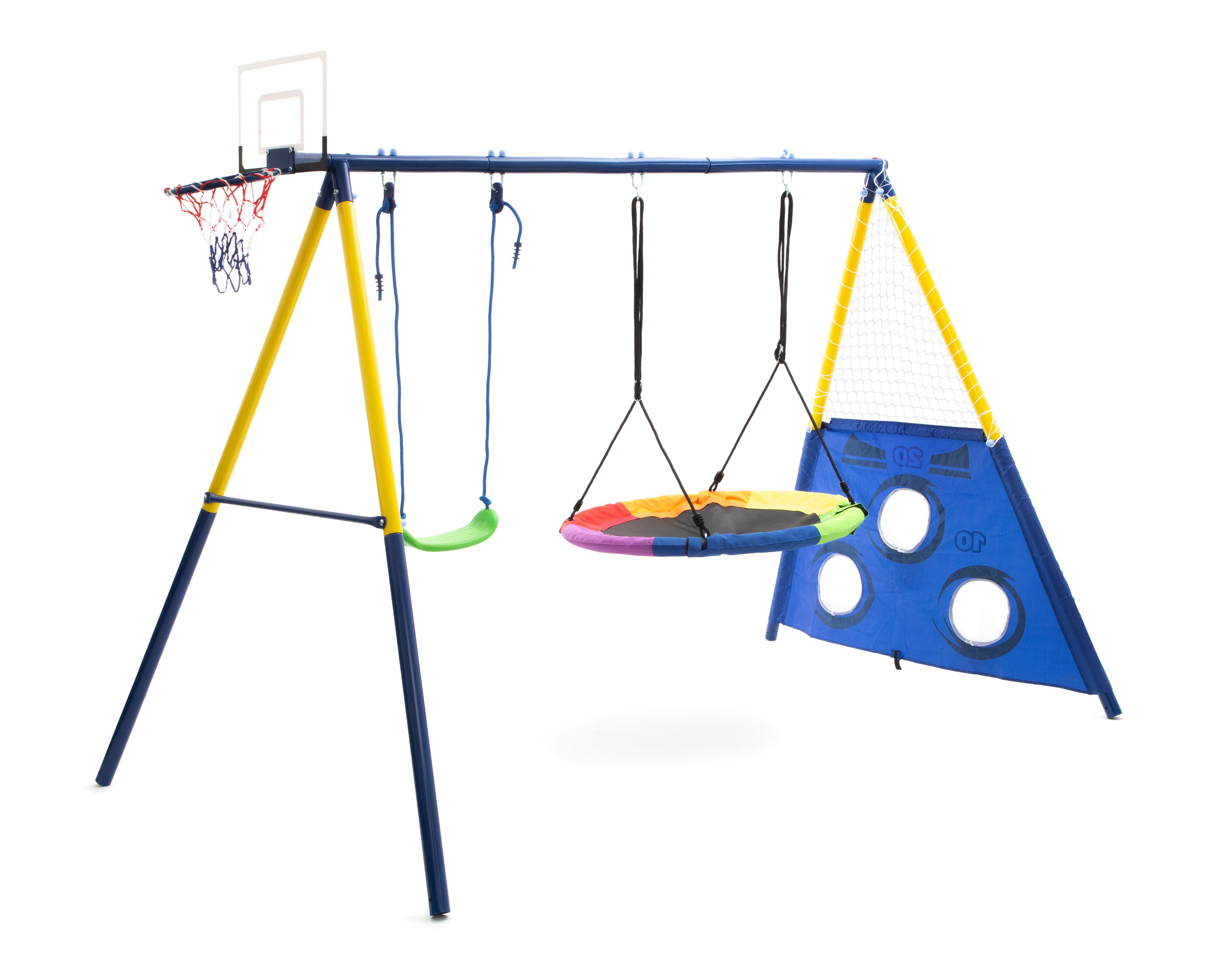Columpio Interactivo Jump Jump Jump con Canasta de Basquetbol