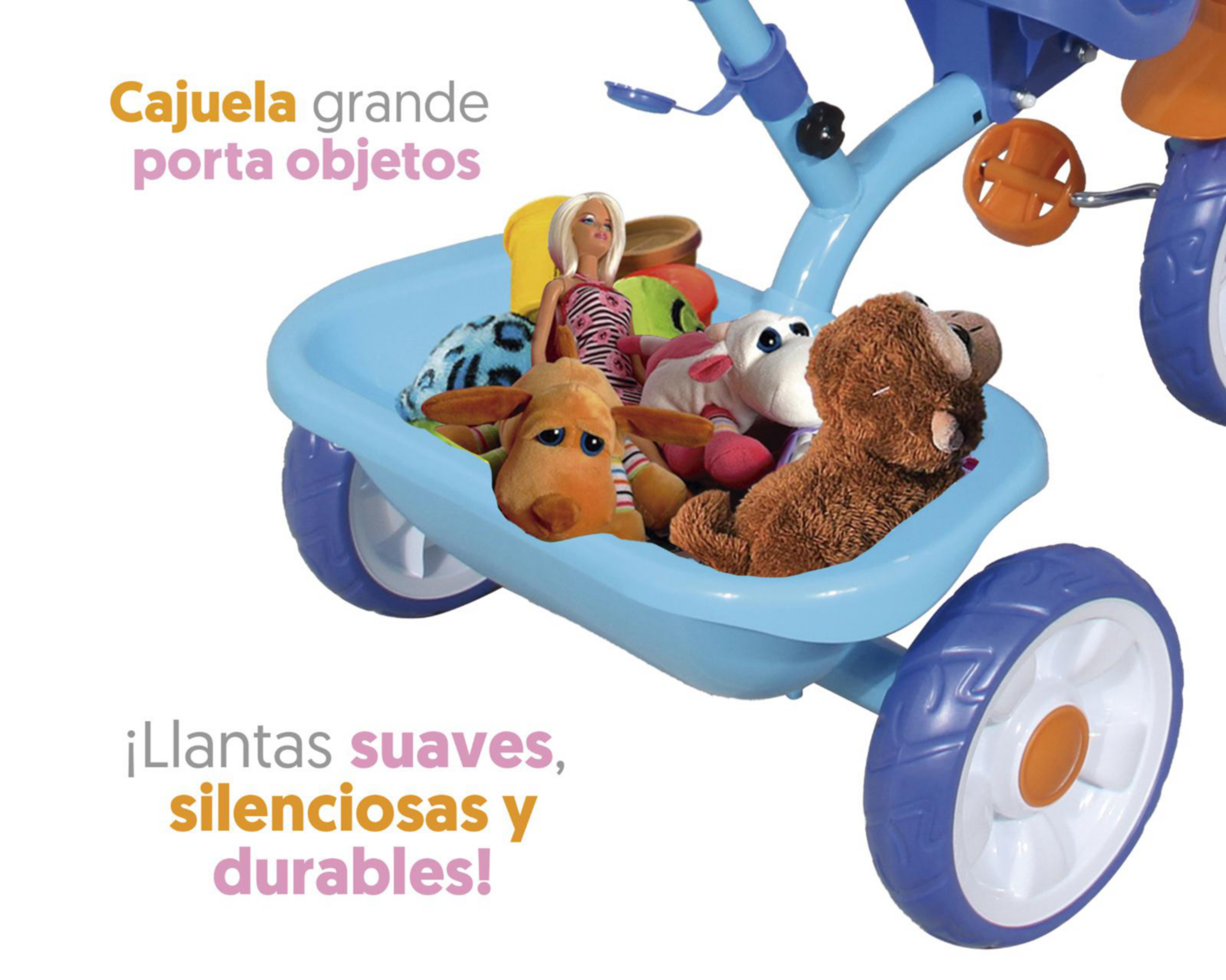 Foto 5 pulgar | Triciclo Etapas Apache Bluey 3 en 1