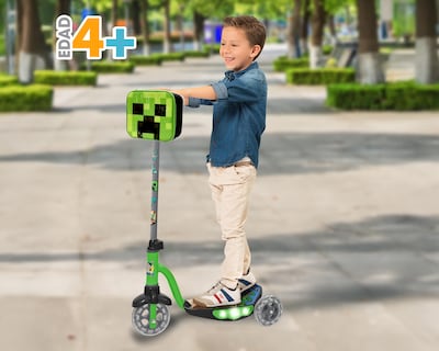 Foto 4 | Scooter Infantil Apache Minecraft con Luces