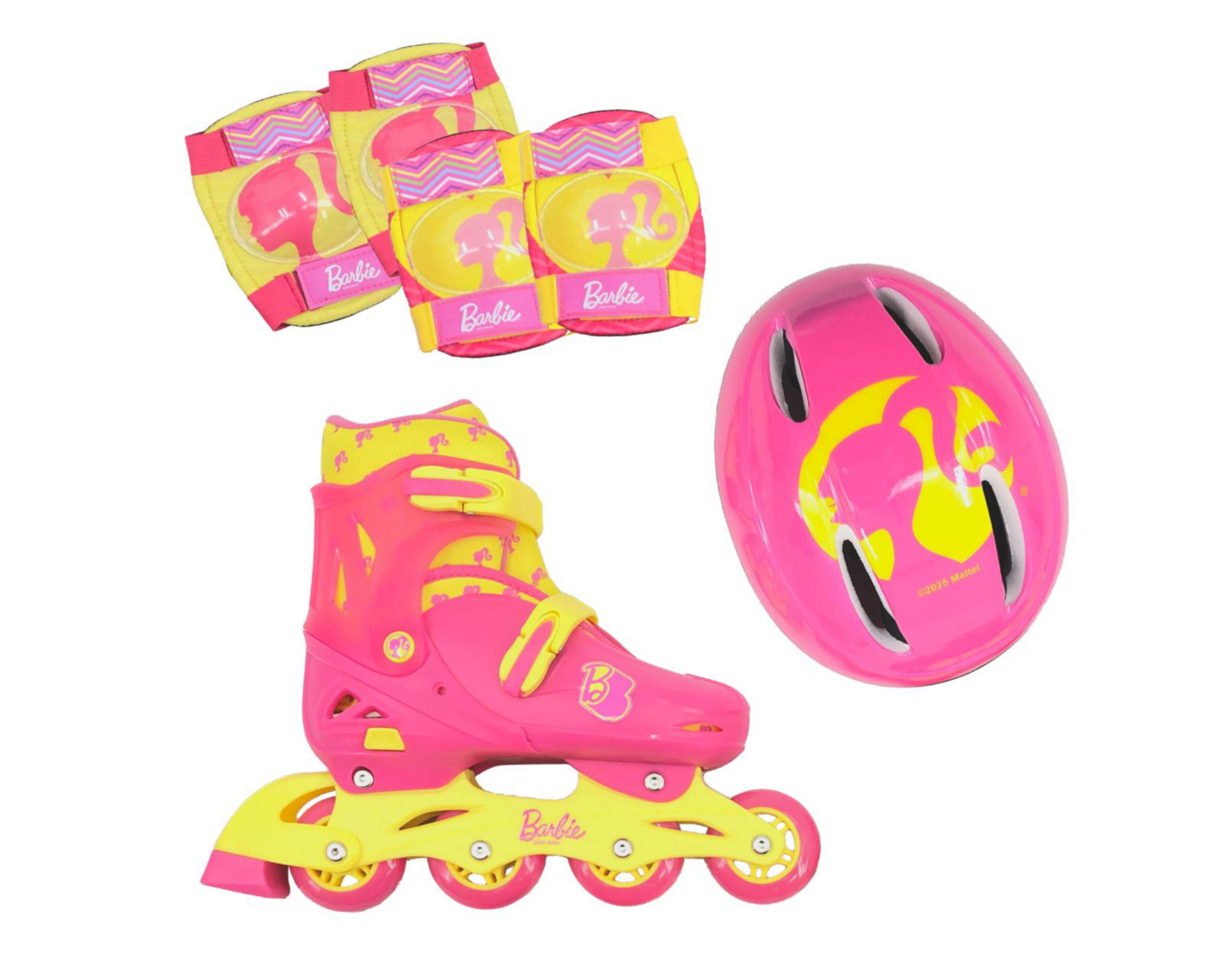 Foto 2 | Patines para Niña de 4 Ruedas Apache Barbie Ajustables