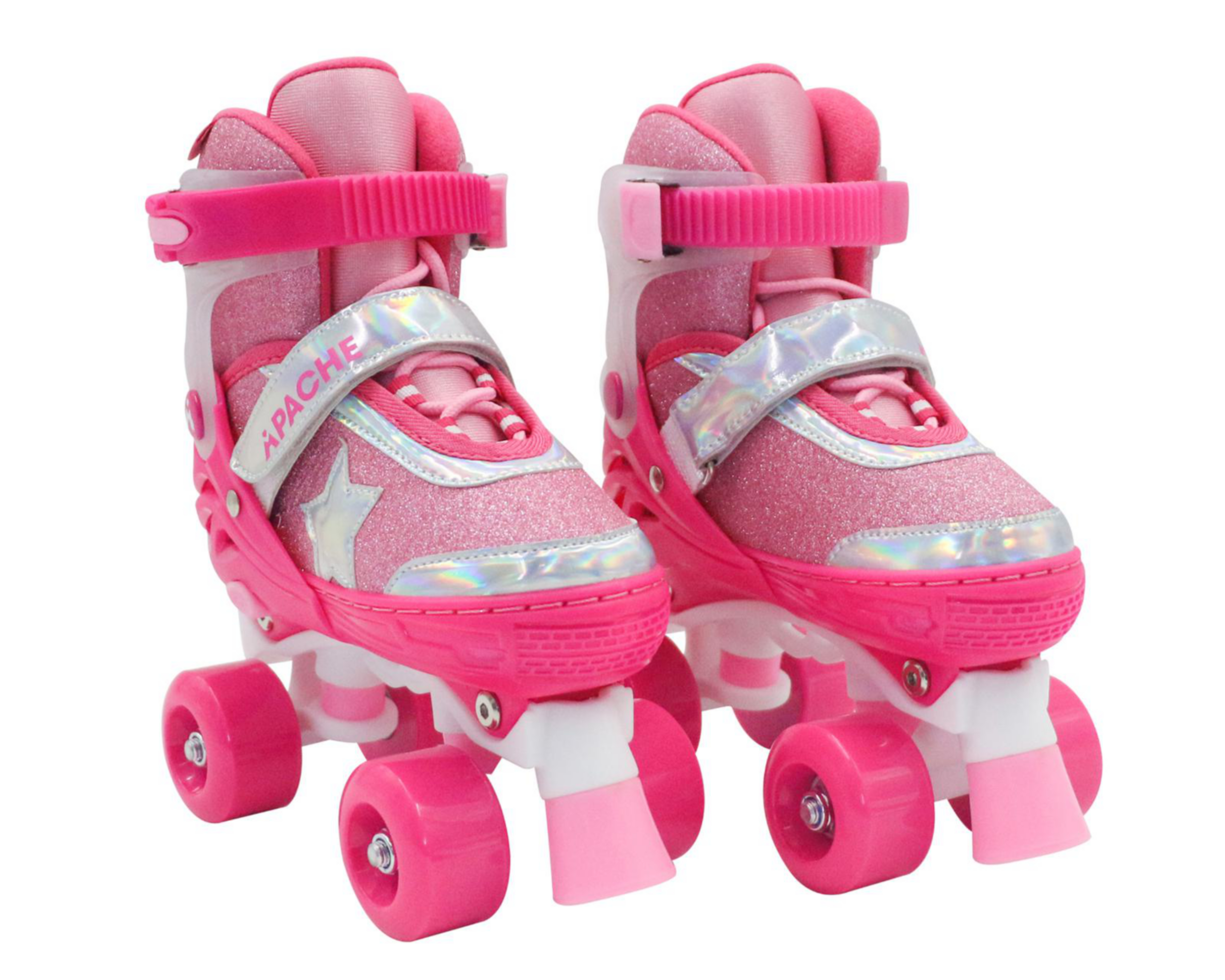 Foto 2 pulgar | Patines para Niña de 4 Ruedas Apache Quad Ajustables
