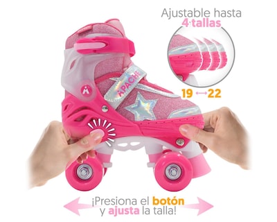Foto 2 | Patines para Niña de 4 Ruedas Apache Quad Ajustables