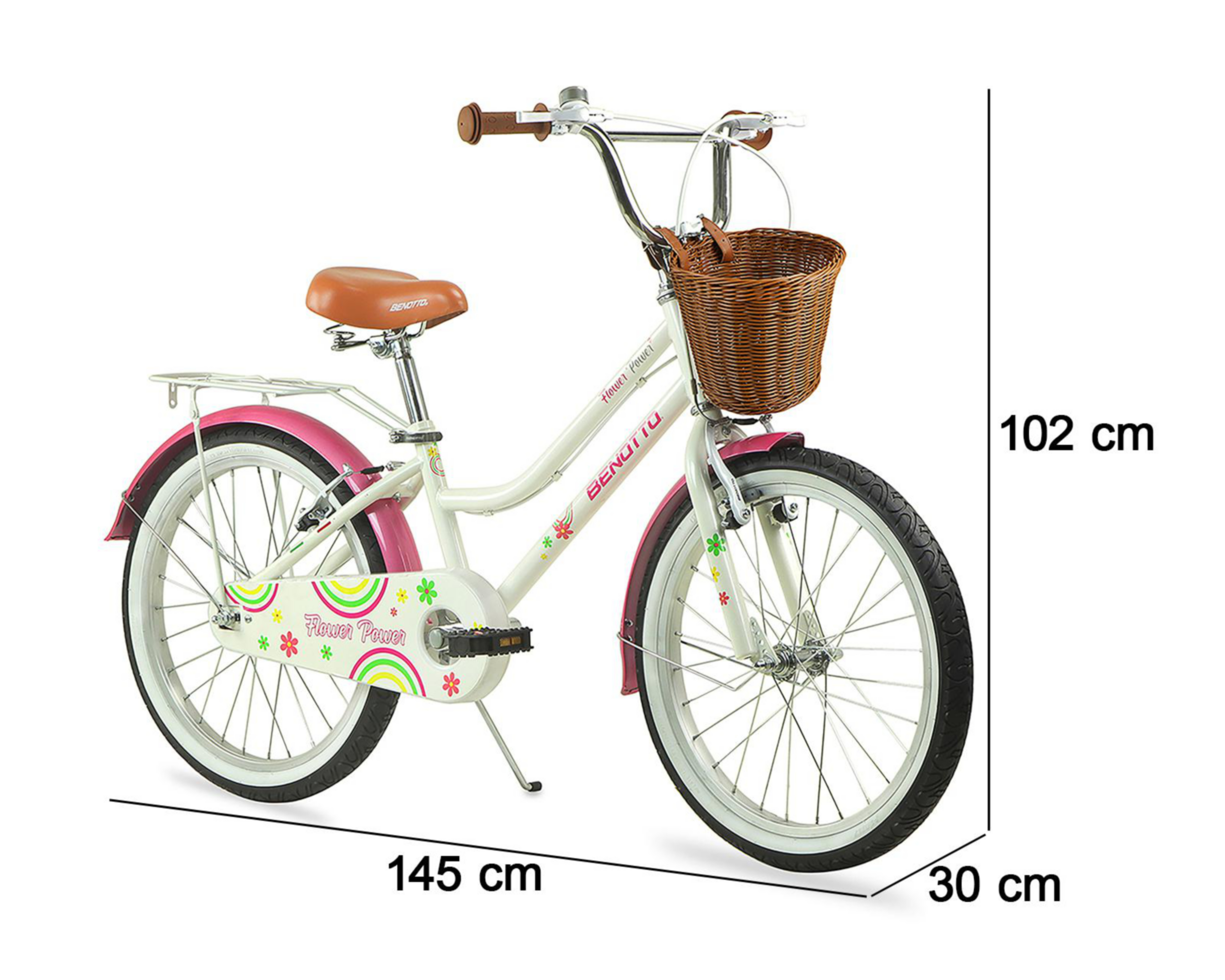 Foto 6 pulgar | Bicicleta Benotto Flower Power R20 Rosa