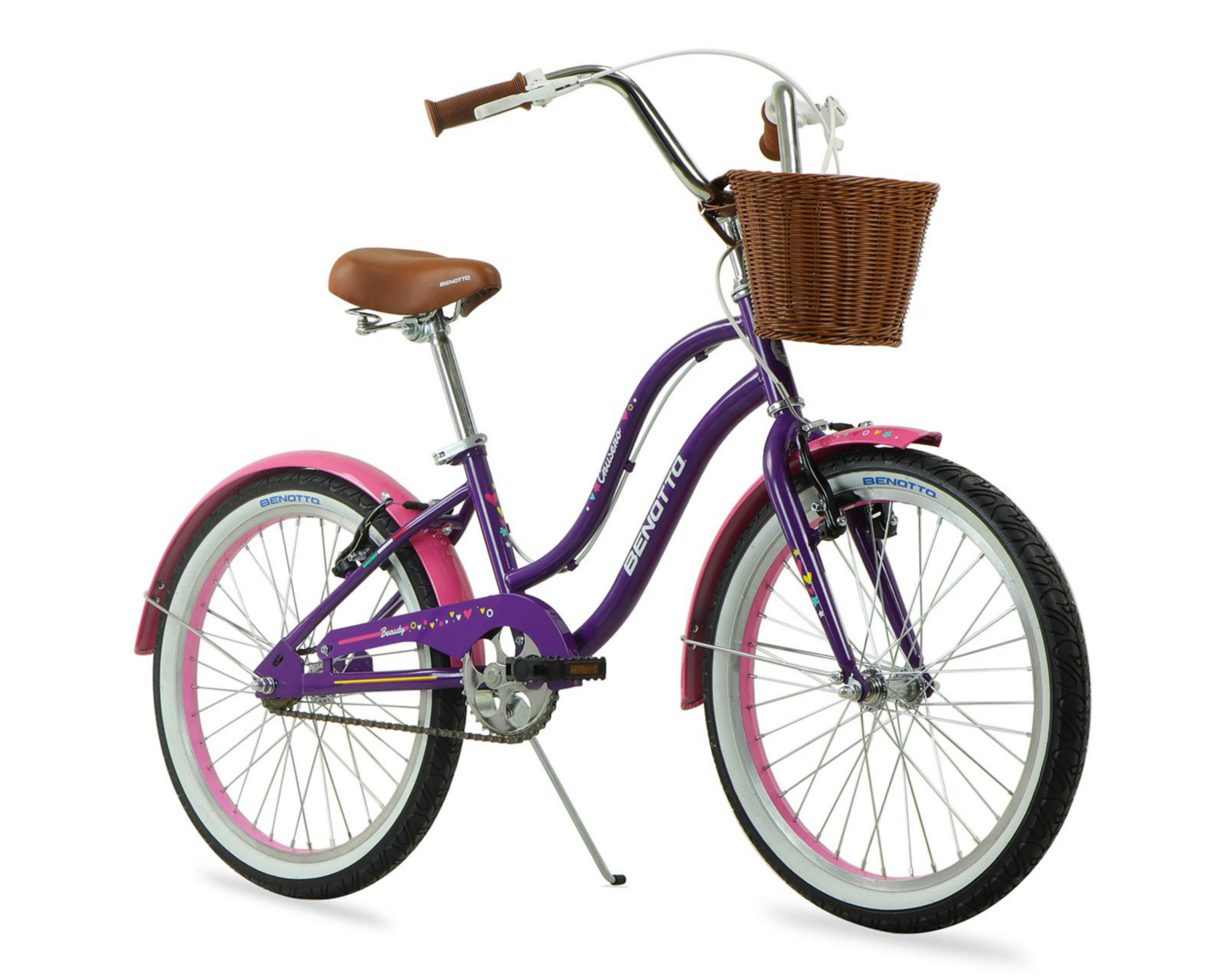 Foto 3 pulgar | Bicicleta Infantil Benotto City Crucero R20 Morada