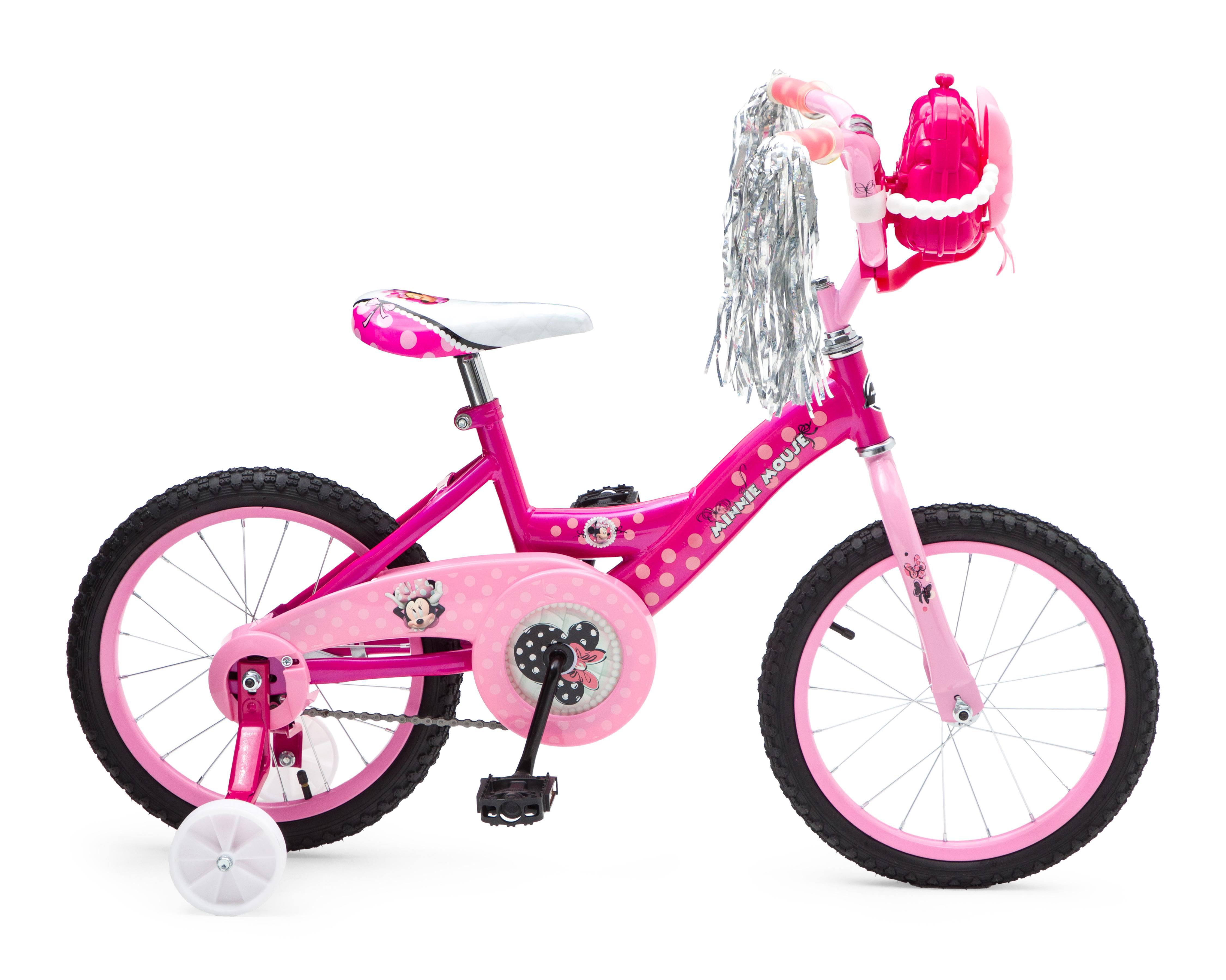 Foto 5 pulgar | Bicicleta y Scooter Infantil Huffy Minnie Rodada 16 Rosa