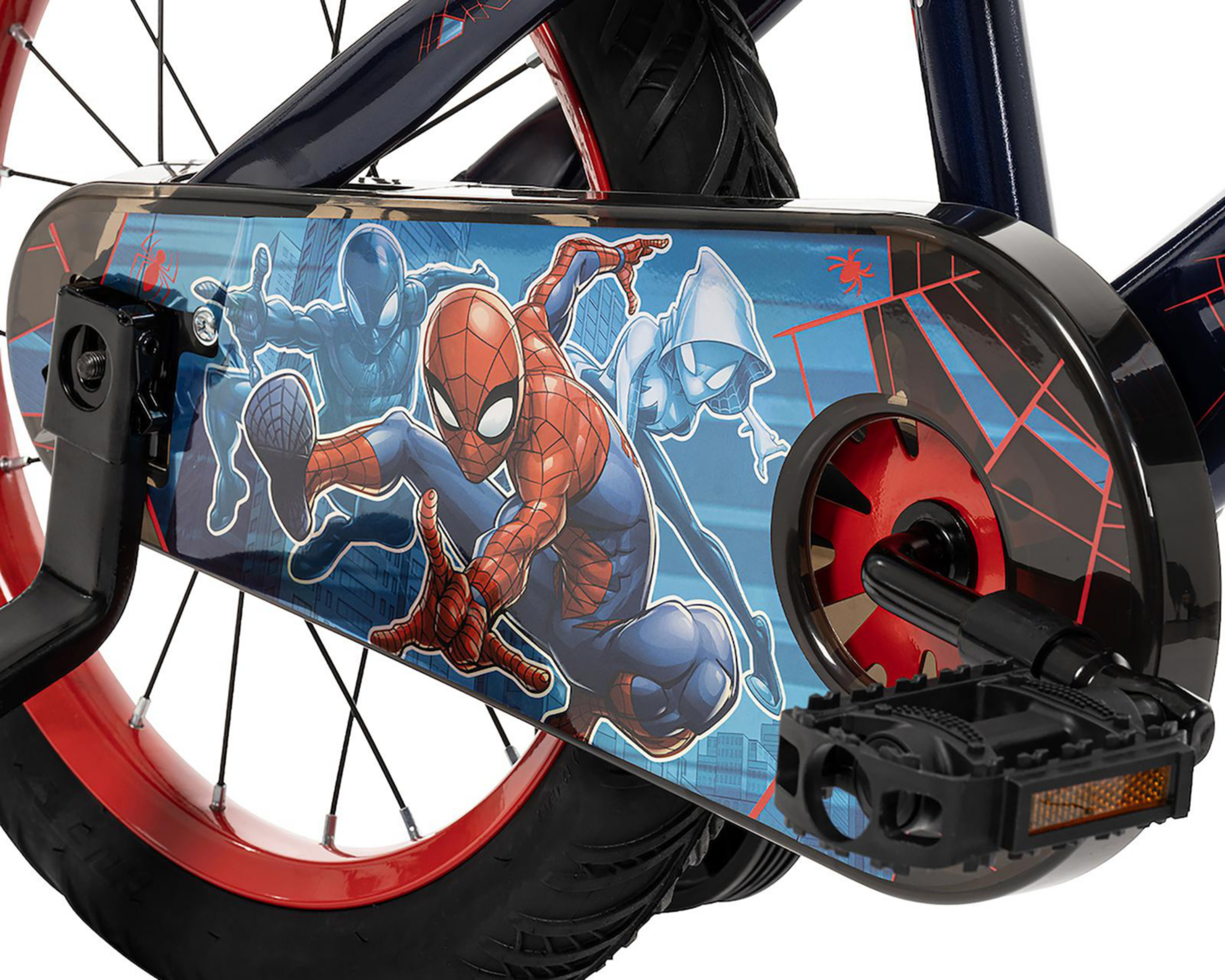 Foto 4 pulgar | Bicicleta y Scooter Infantil Huffy Spider-Man Rodada 16 Negra