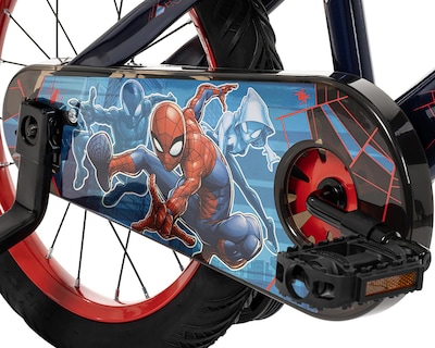 Foto 3 | Bicicleta y Scooter Infantil Huffy Spider-Man Rodada 16 Negra