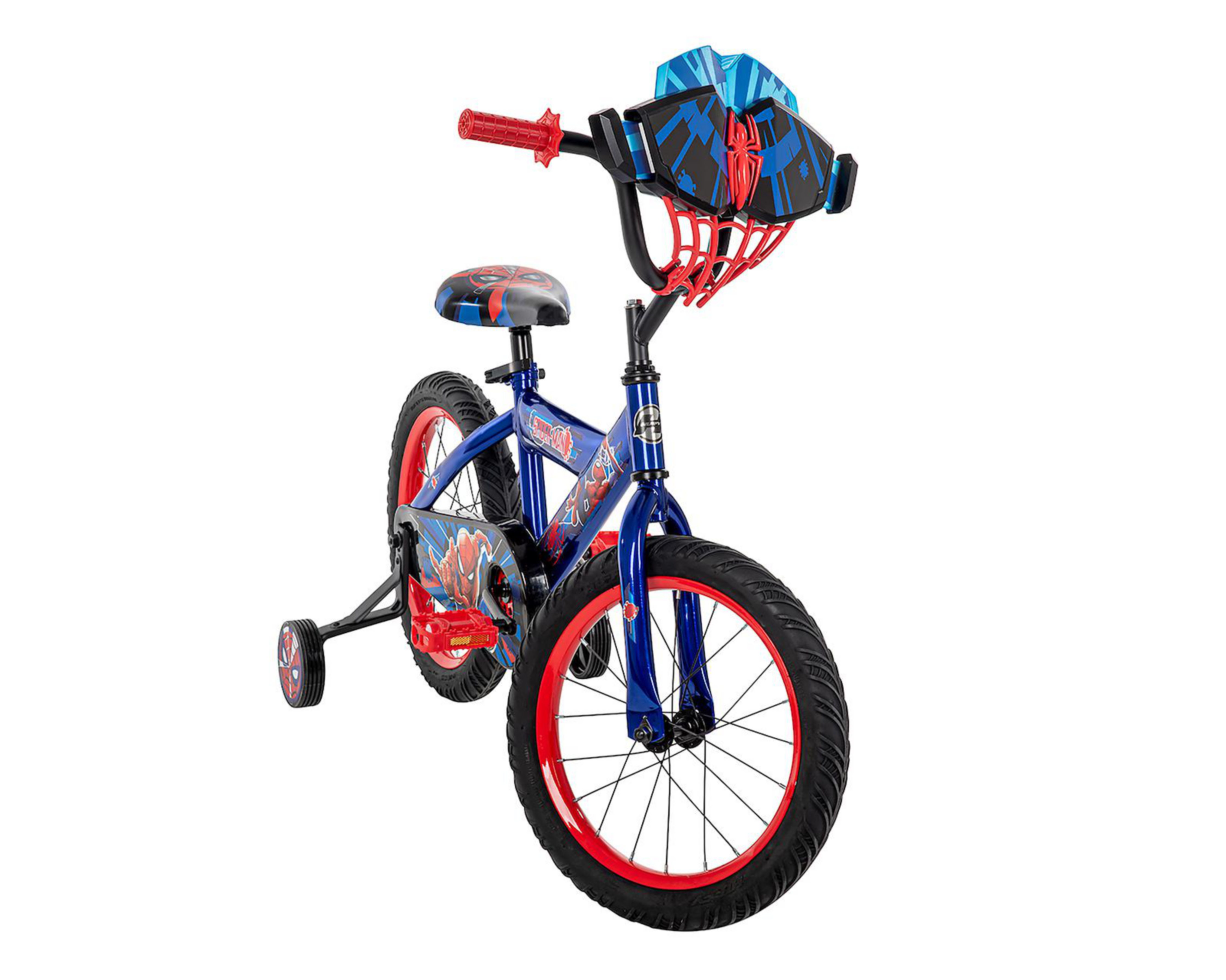 Bicicleta Infantil Huffy Spiderman Rodada 16 Azul