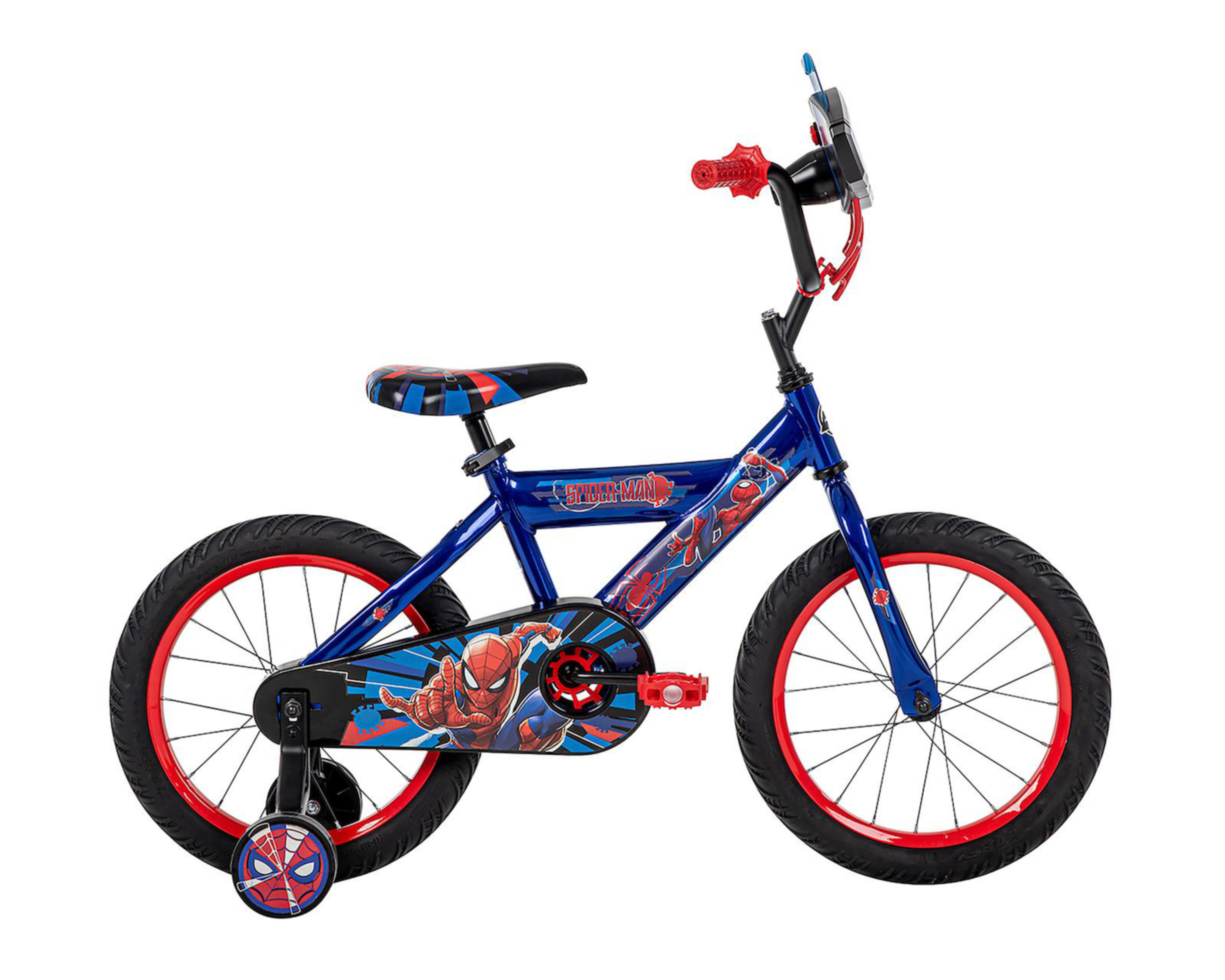 Foto 3 pulgar | Bicicleta Infantil Huffy Spiderman Rodada 16 Azul