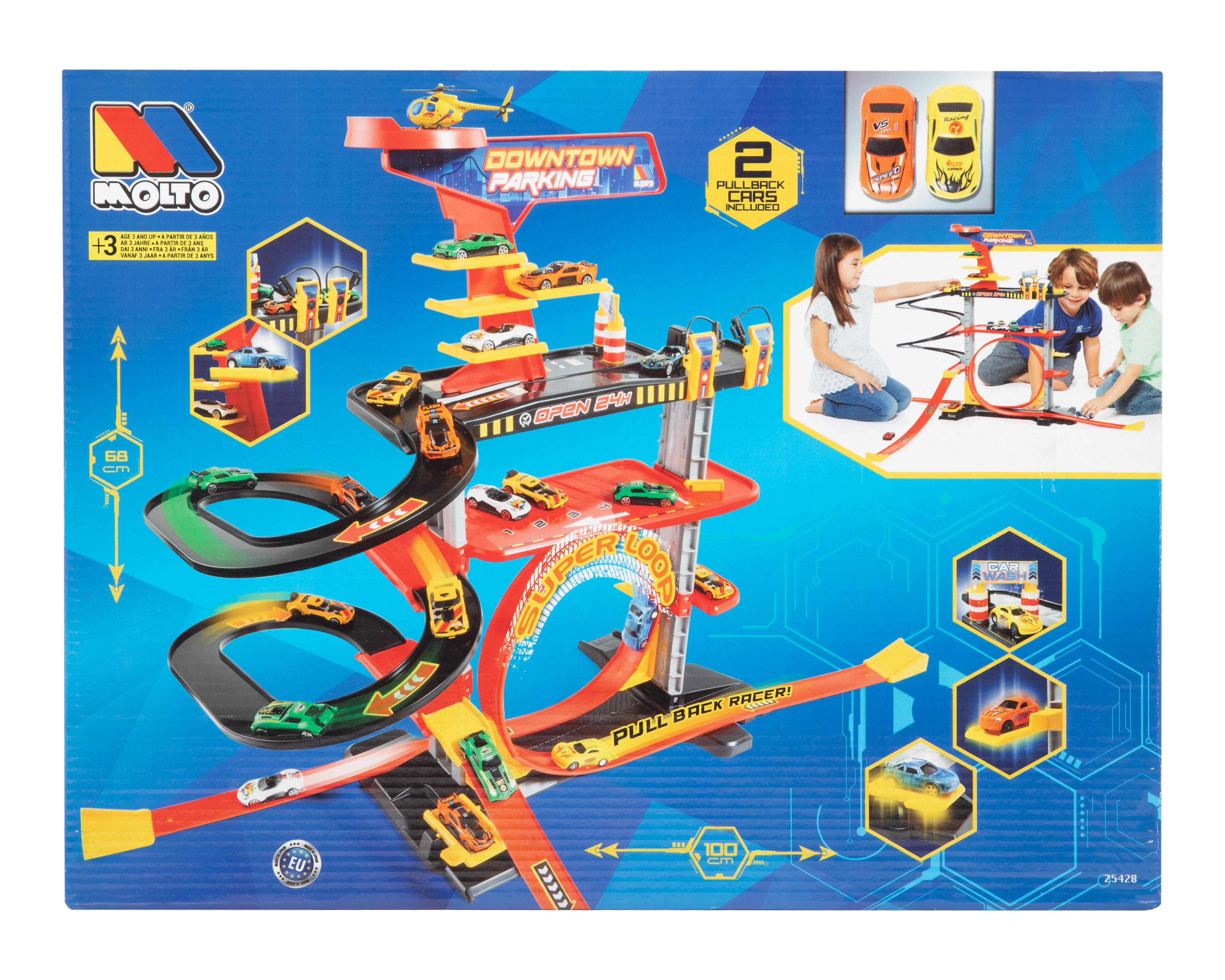 Pista de Juguete Molto Racetrack Garage $1,299