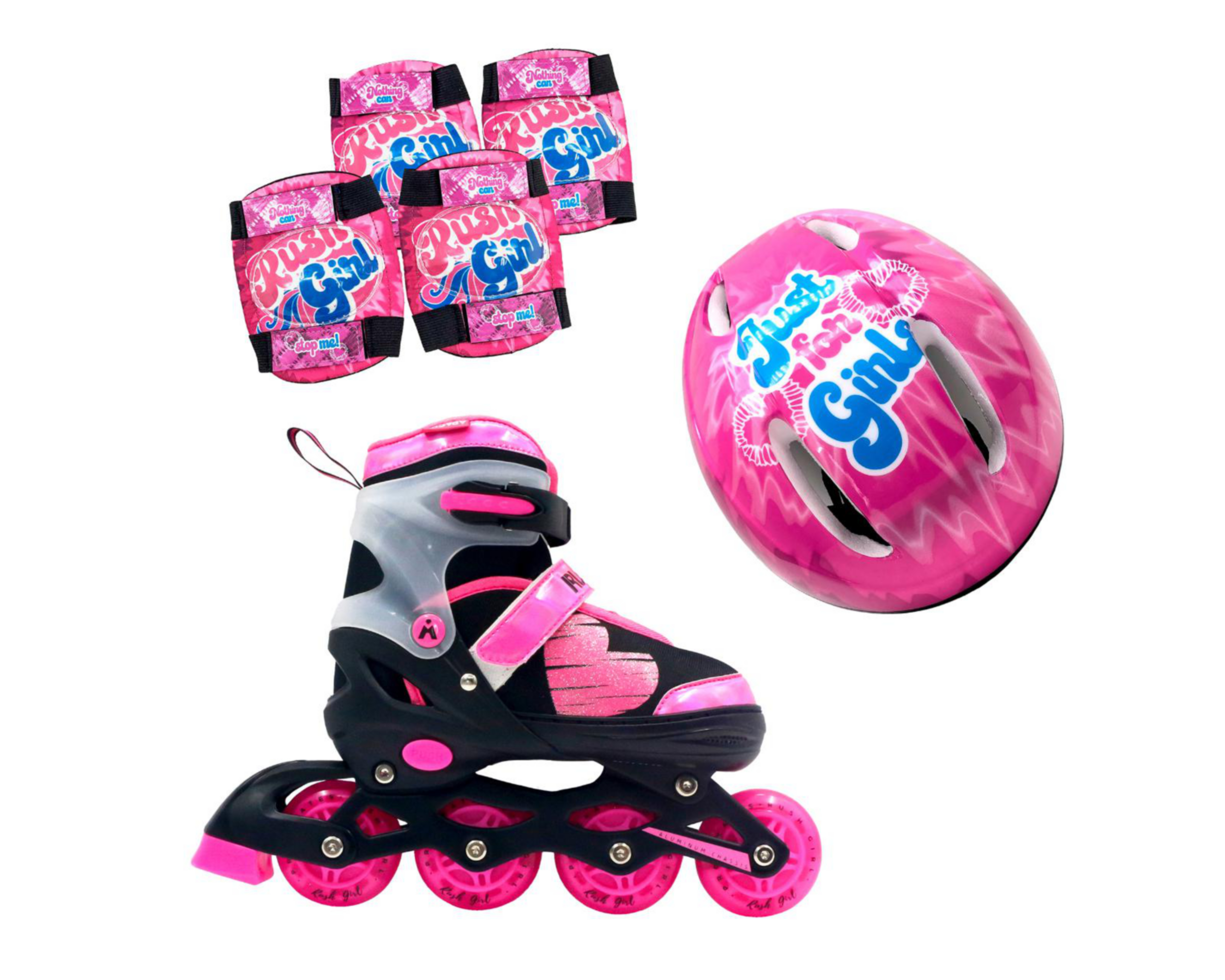 Patines para Niña Apache Rush Girl Ajustables