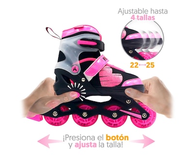 Foto 4 | Patines para Niña Apache Rush Girl Ajustables