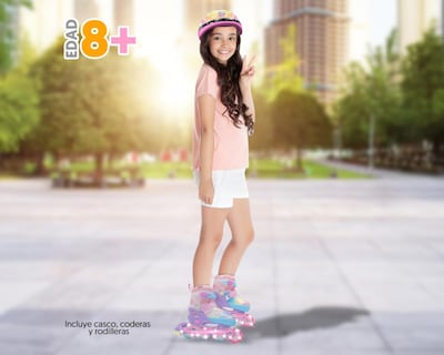 Foto 6 | Patines para Niña de 4 Ruedas Apache Glam Ajustables