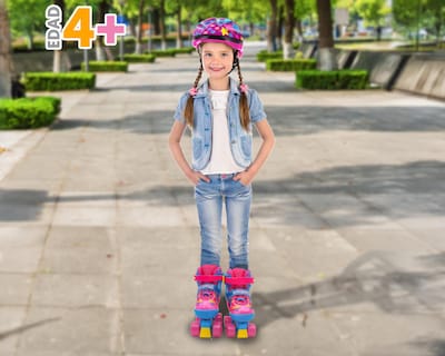 Foto 4 | Patines para Niña de 4 Ruedas Apache Rush Girl Ajustables