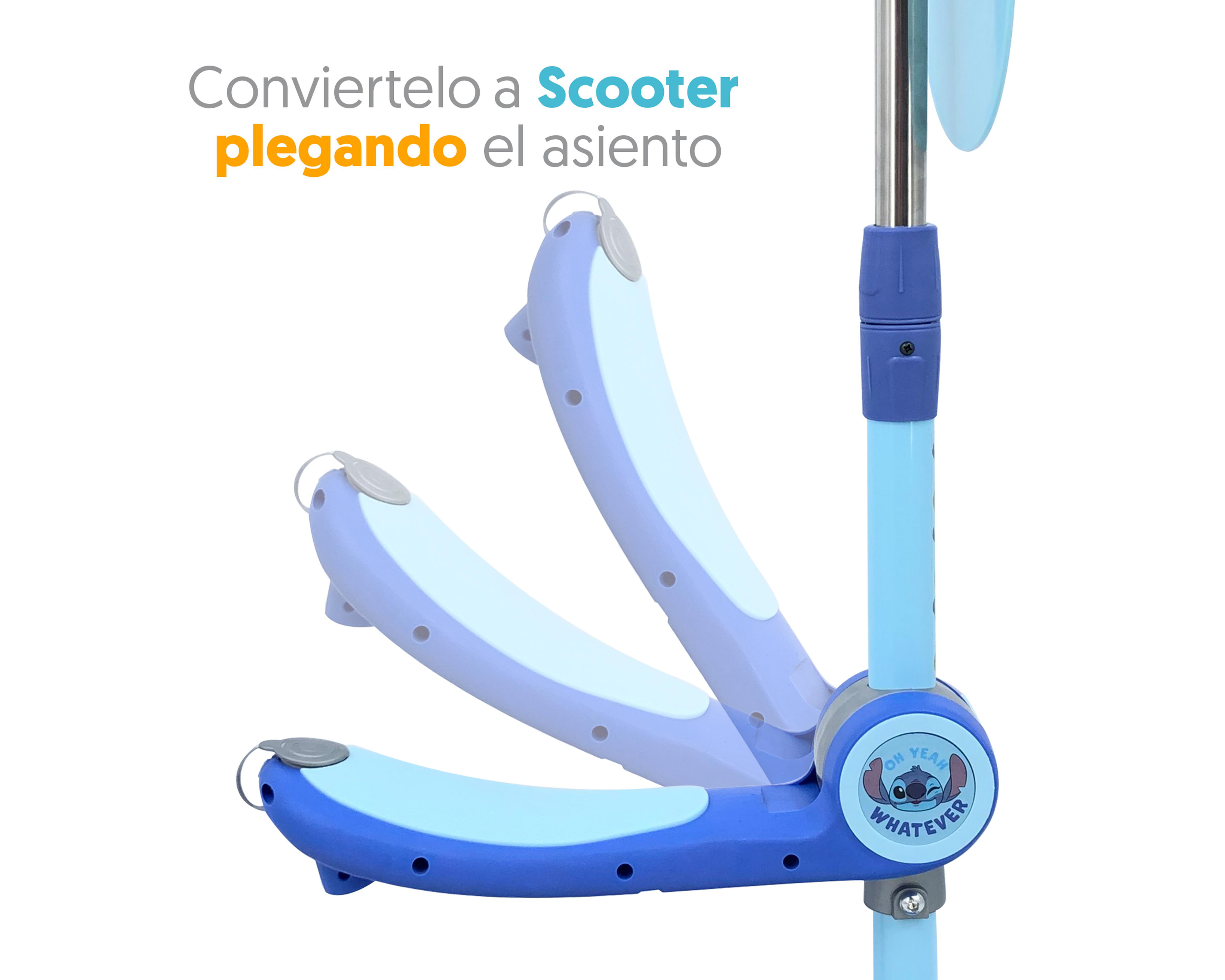 Foto 4 pulgar | Scooter Infantil Apache Disney Stitch 2 en 1