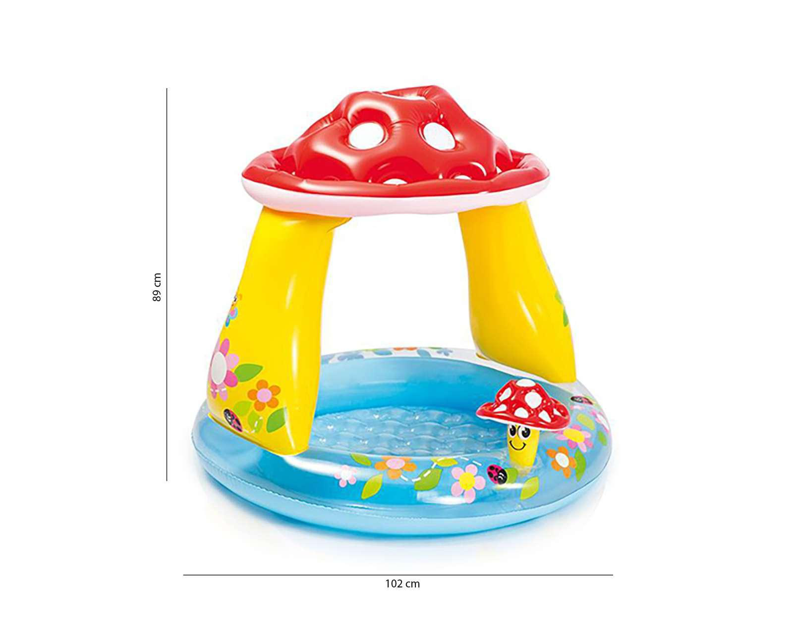 Foto 3 | Alberca Infantil Hongo Intex 45 L 102 x 89 cm