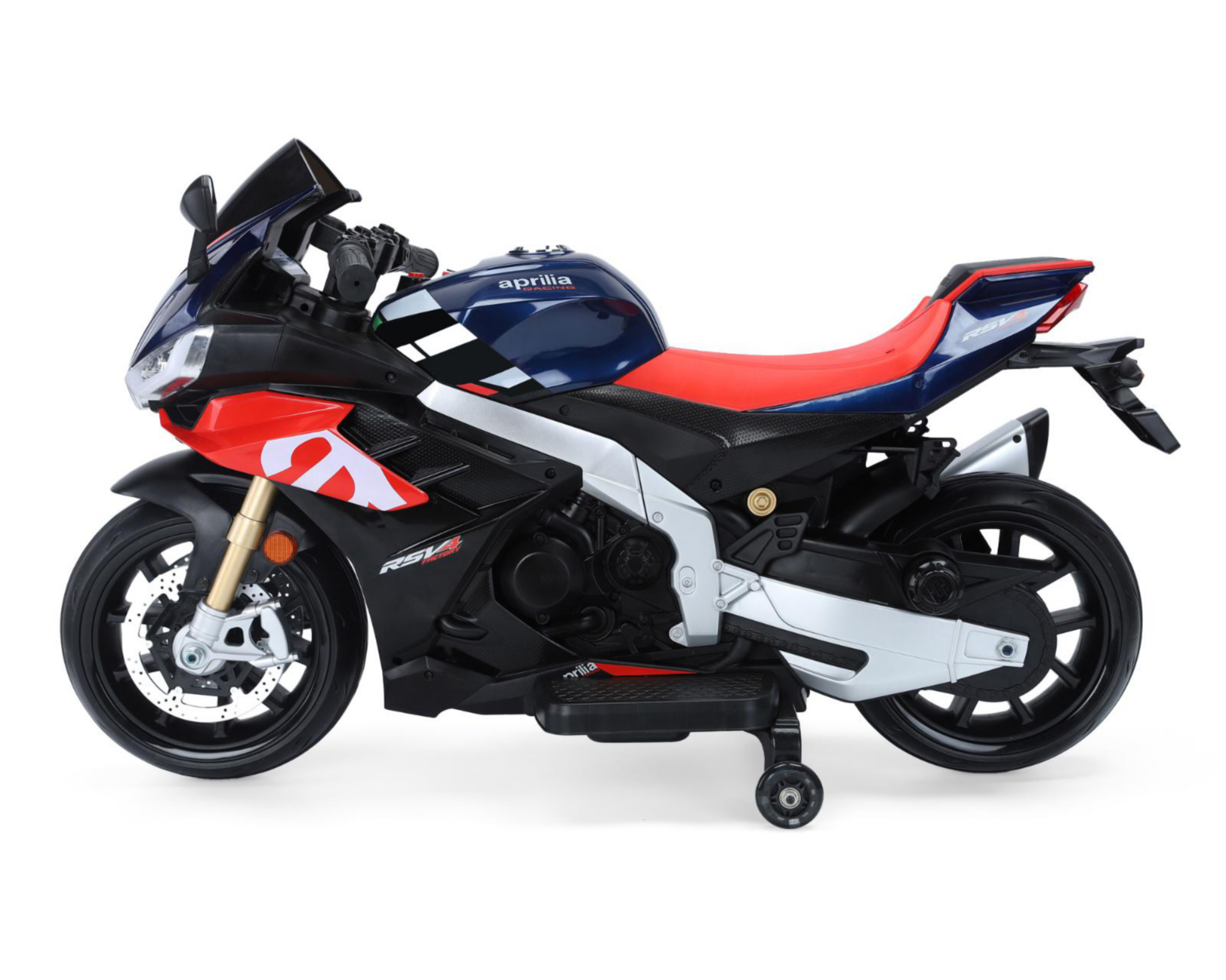 Foto 4 pulgar | Montable Eléctrico Motocicleta Aprilia Rojo